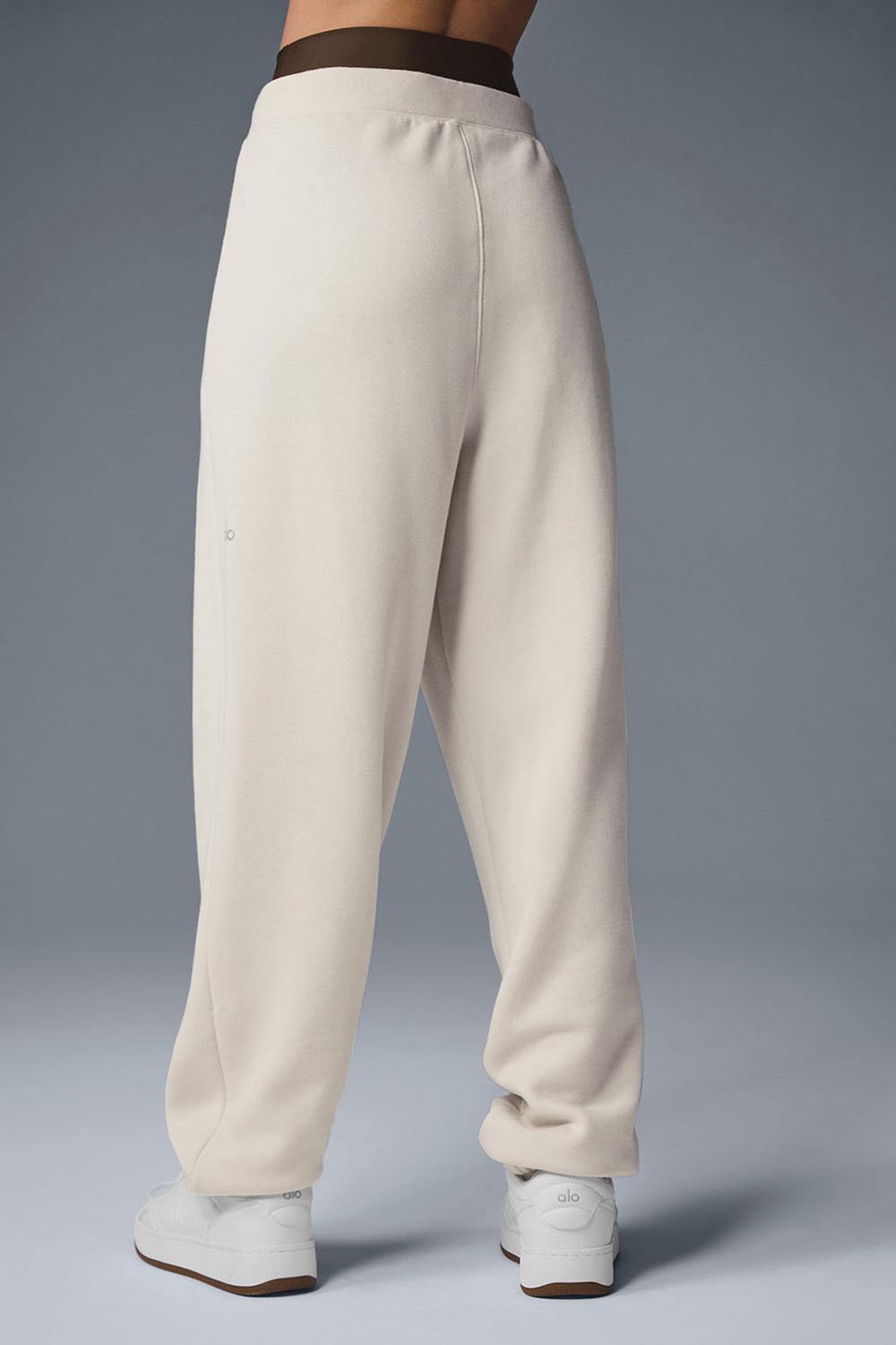 Alo Yoga Triumph Restore Donna Sweatpant Bone | Italia  PJA-275034