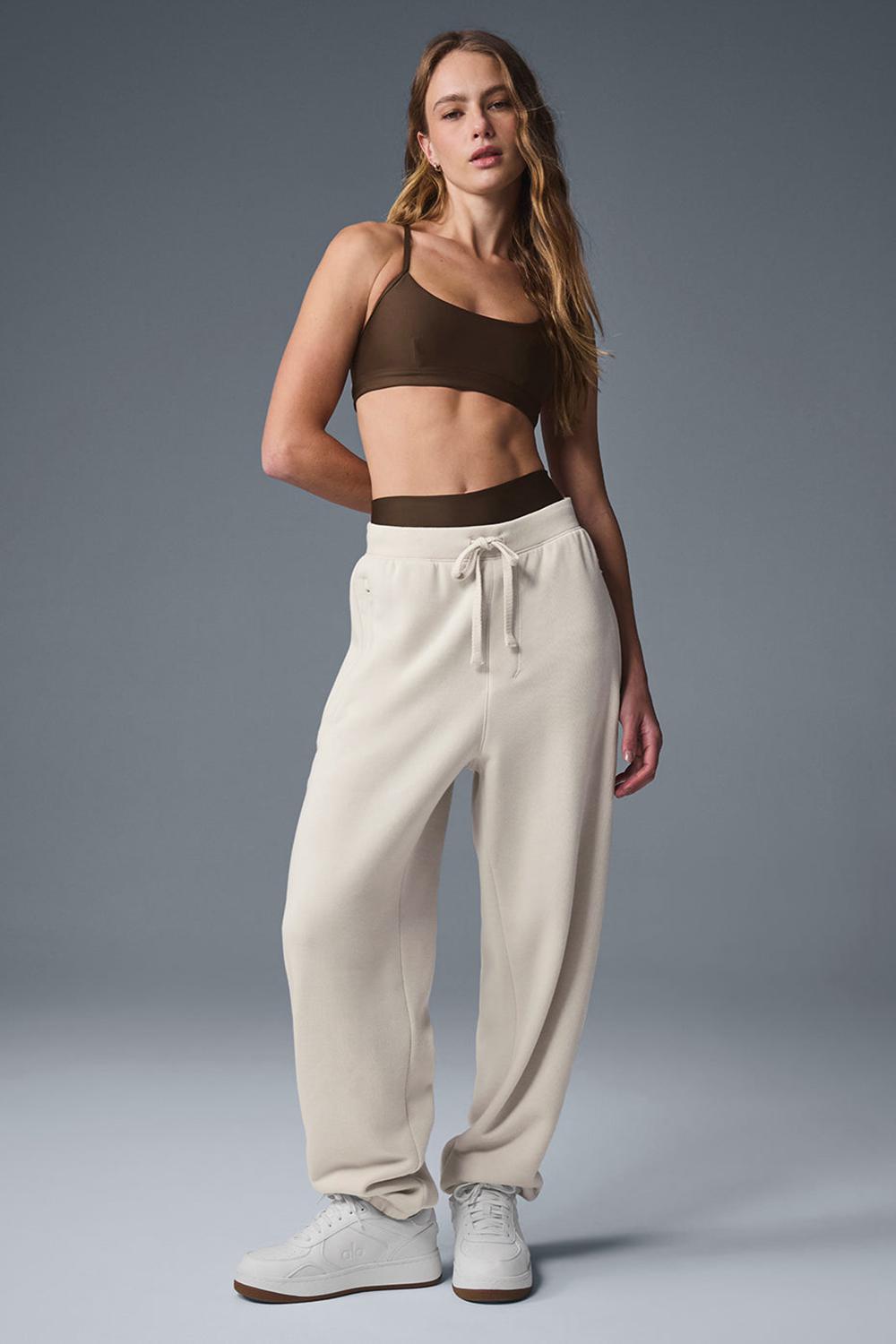 Alo Yoga Triumph Restore Donna Sweatpant Bone | Italia  PJA-275034