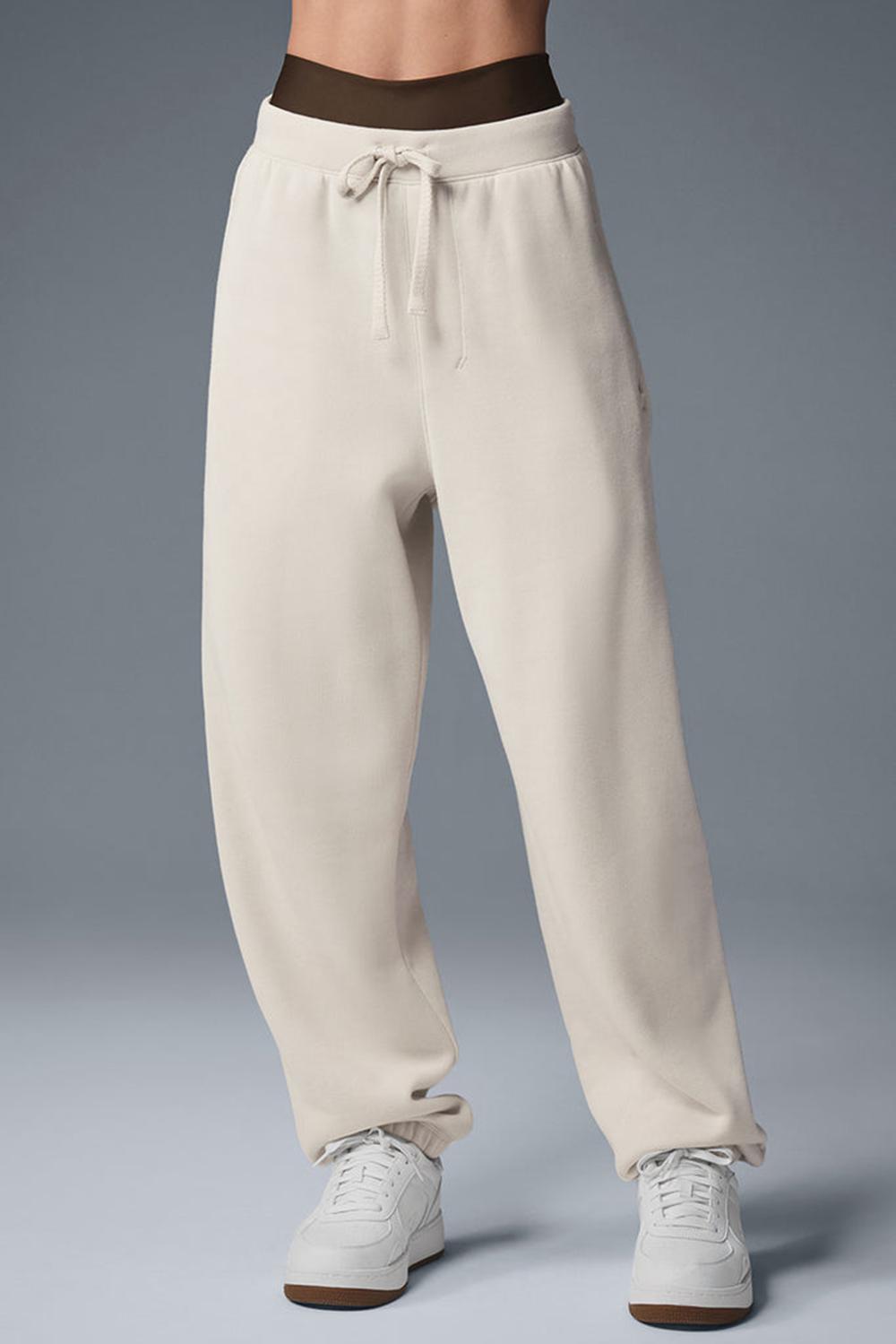 Alo Yoga Triumph Restore Donna Sweatpant Bone | Italia  PJA-275034