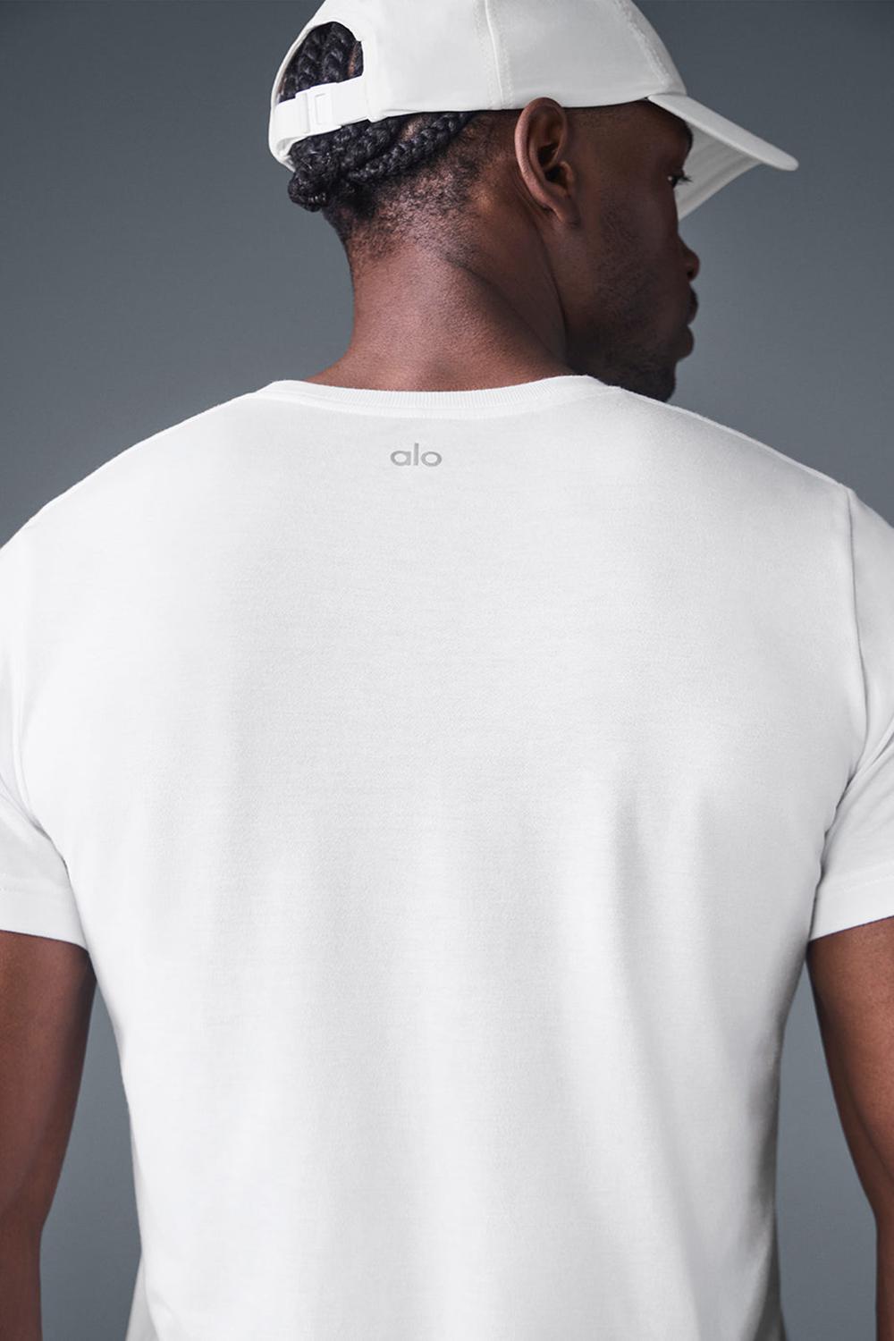 Alo Yoga Triumph Uomo Tee Bianche | Italia  CIJ-245061