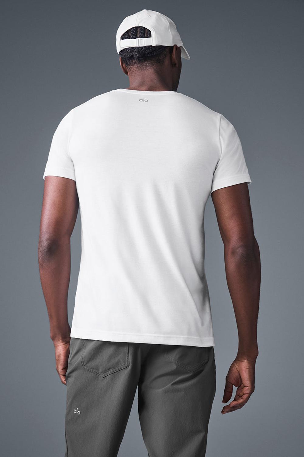 Alo Yoga Triumph Uomo Tee Bianche | Italia  CIJ-245061