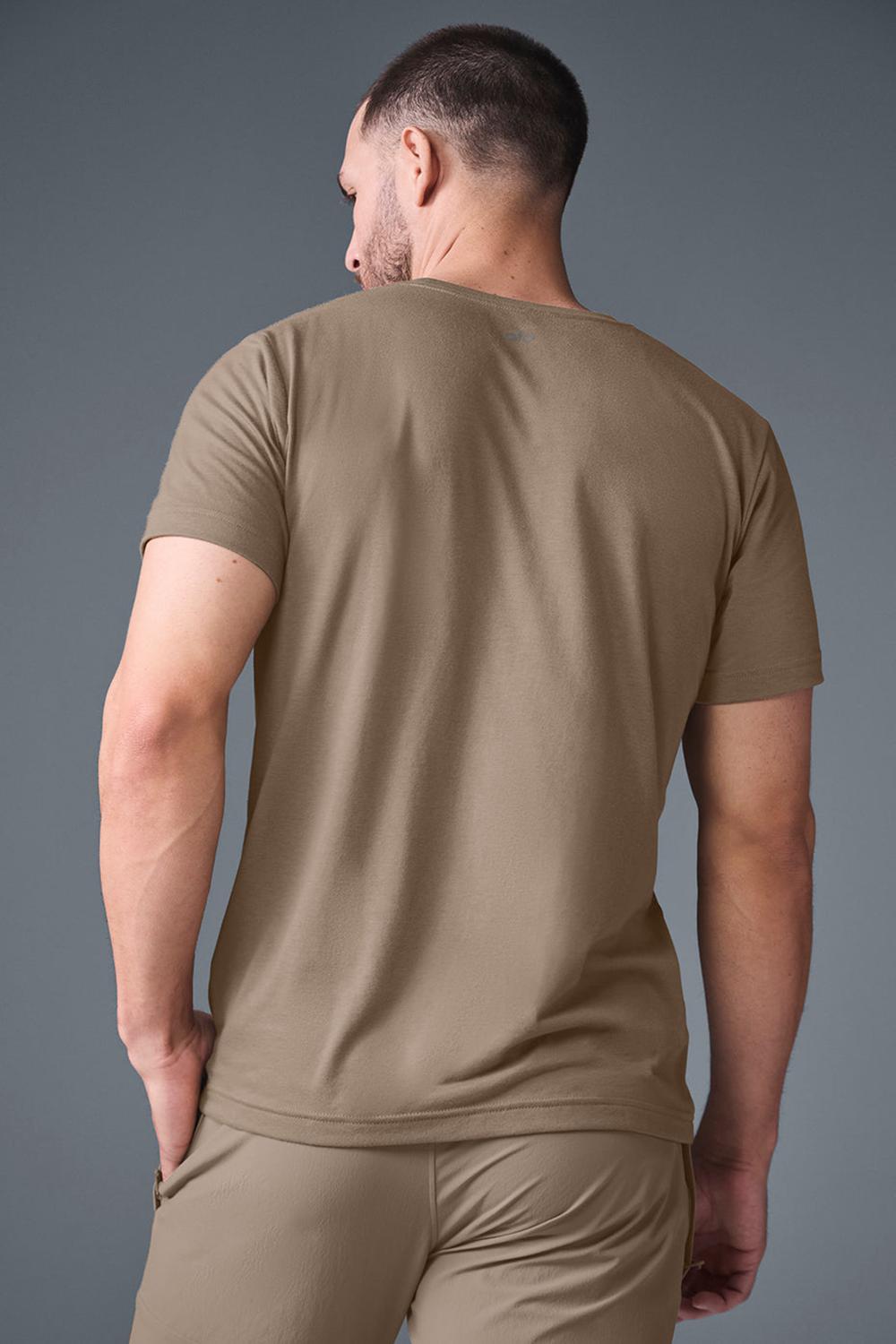 Alo Yoga Triumph Uomo Tee Gravel | Italia  PEJ-759648