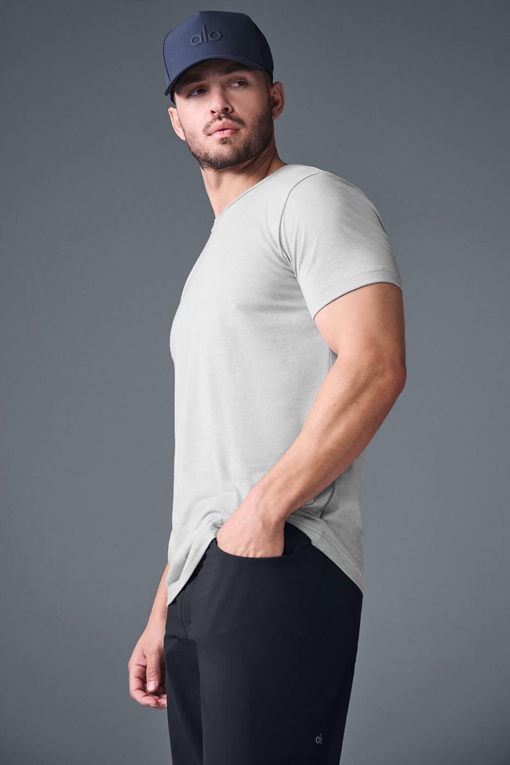 Alo Yoga Triumph Uomo Tee Grigie | Italia  ONG-419328