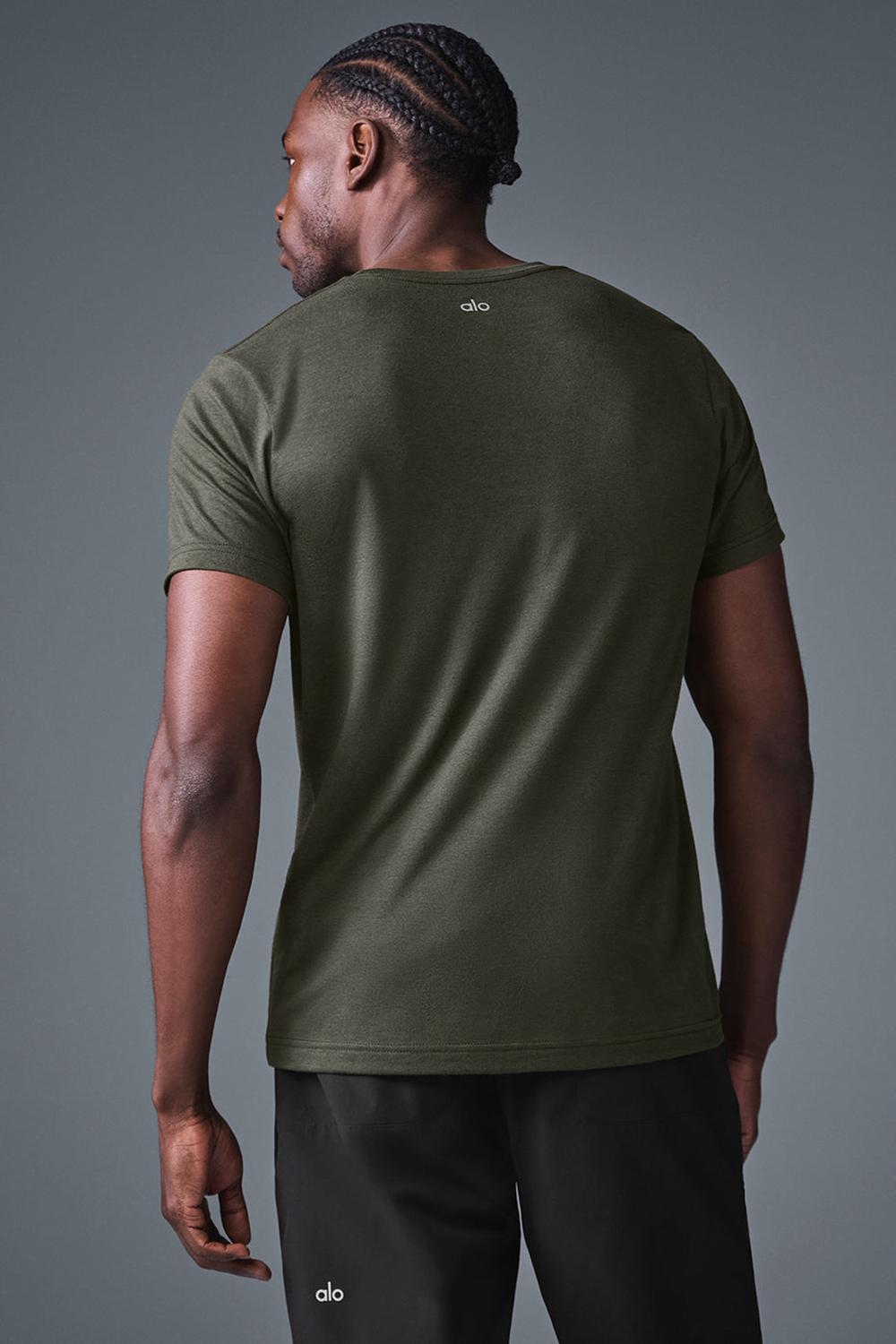 Alo Yoga Triumph Uomo Tee Verdi | Italia  AWD-382501