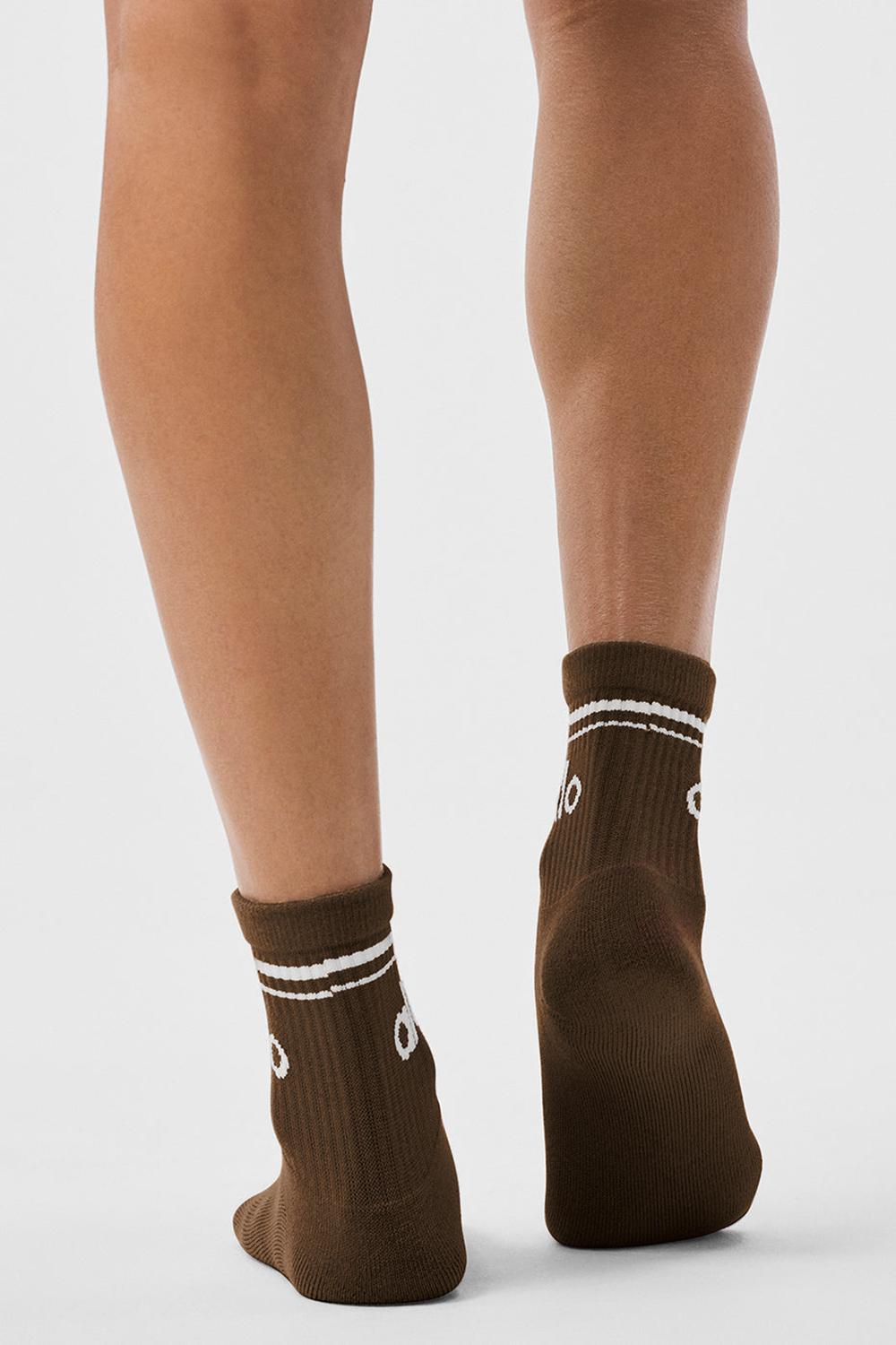 Alo Yoga Unisex Half-Crew Throwback Uomo Sock Bianche | Italia  QXY-751086