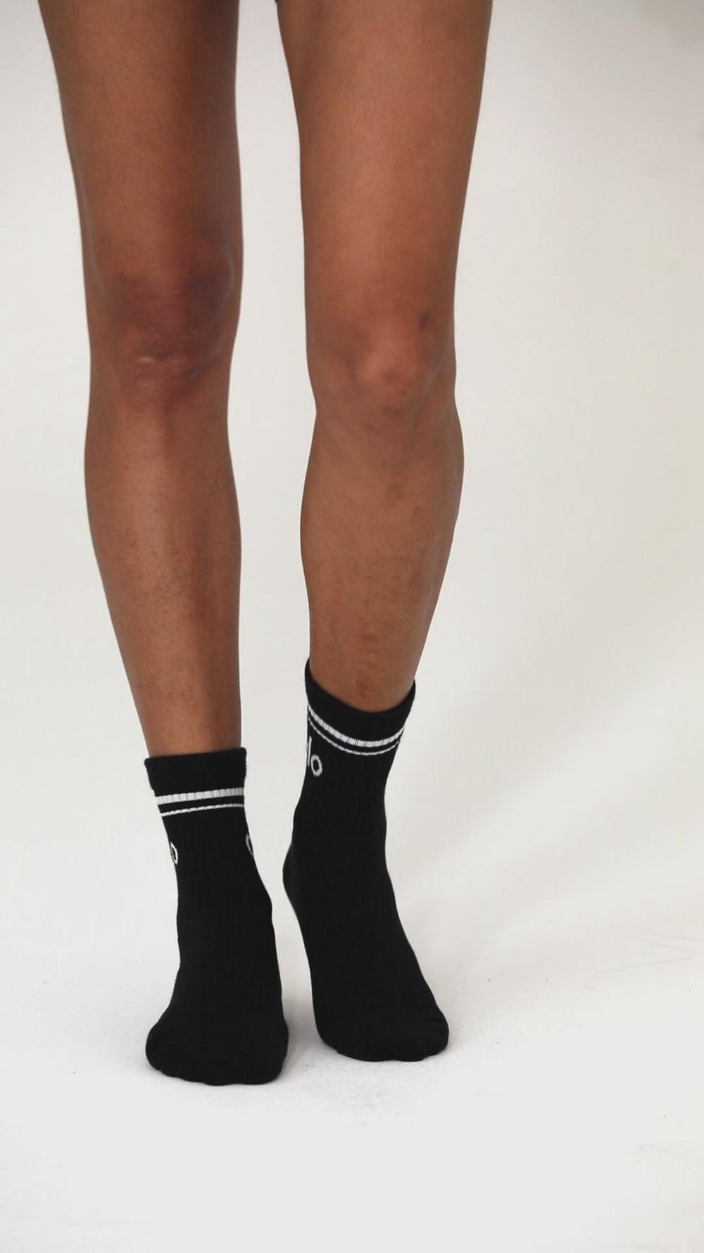 Alo Yoga Unisex Half-Crew Throwback Uomo Sock Bianche Titanium | Italia  QSV-310956
