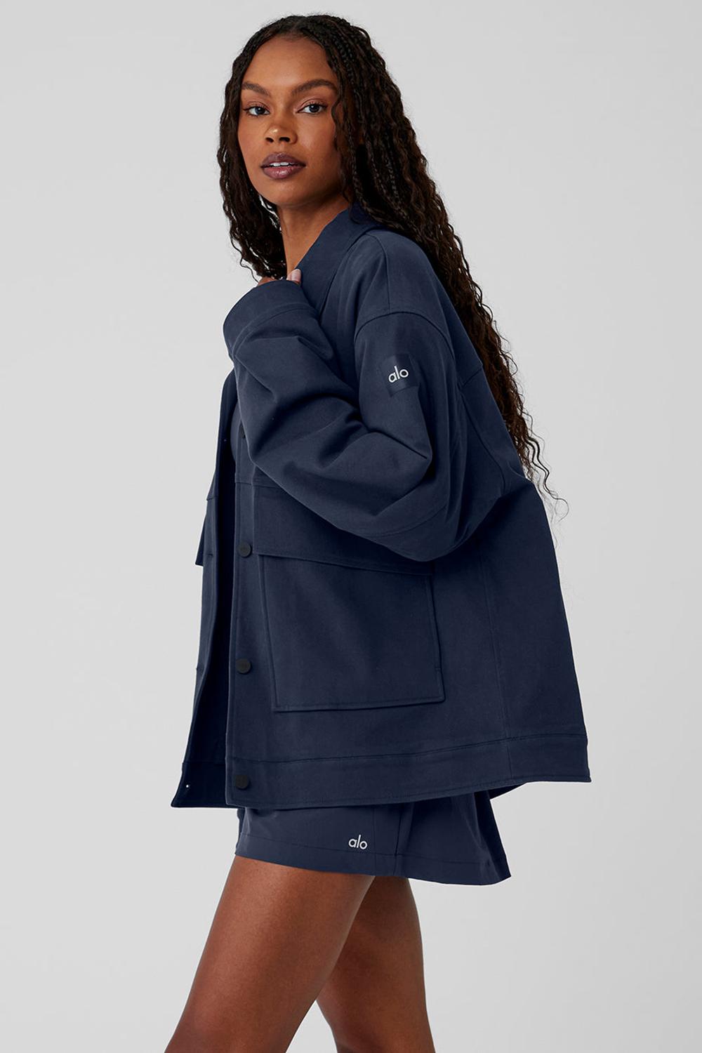 Alo Yoga Unisex One Up Donna Giacca Blu Marino | Italia  ULP-201973
