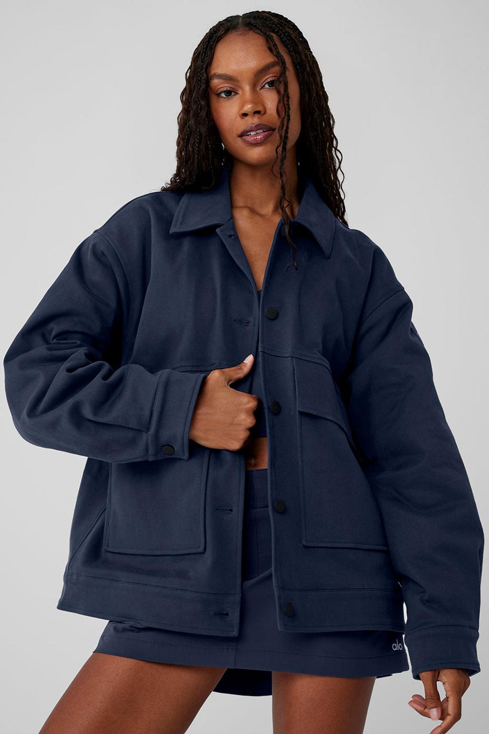 Alo Yoga Unisex One Up Donna Giacca Blu Marino | Italia  ULP-201973