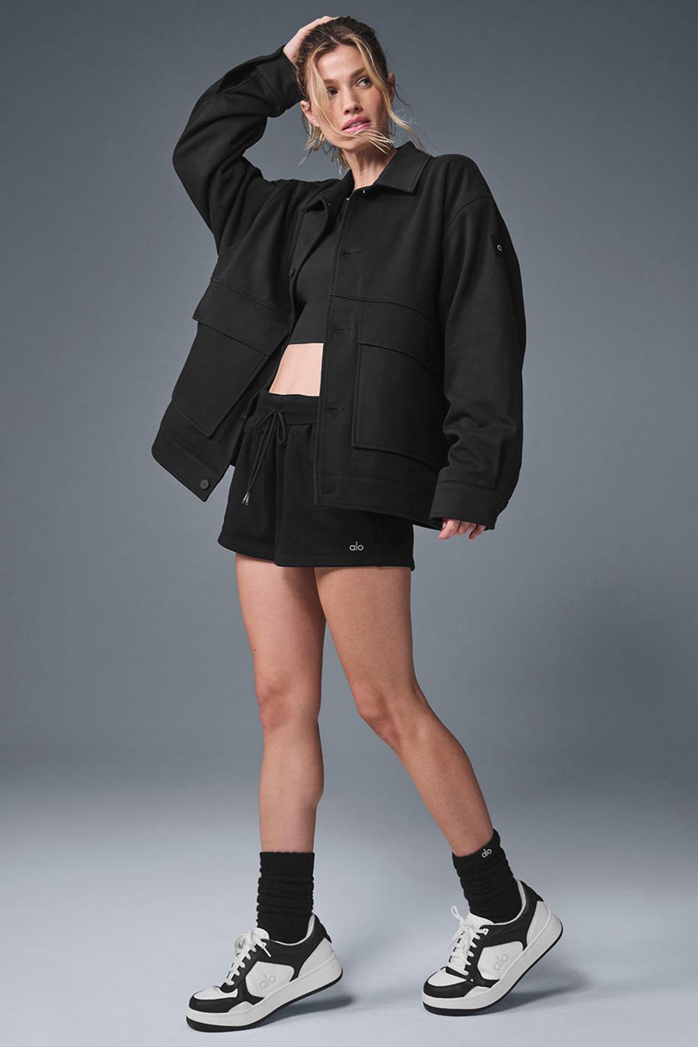 Alo Yoga Unisex One Up Donna Giacca Nere | Italia  UXD-529014
