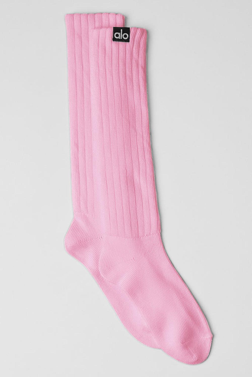 Alo Yoga Unisex Scrunch Uomo Sock Rosa | Italia  NIR-085273