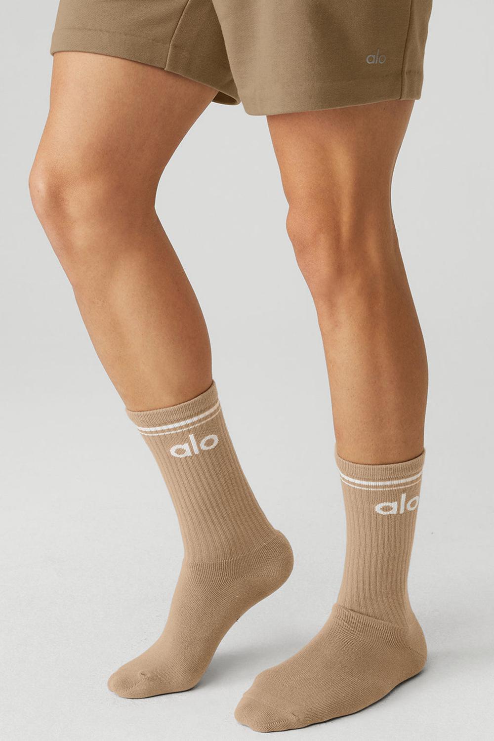 Alo Yoga Unisex Throwback Uomo Sock Bianche | Italia  HSQ-652730