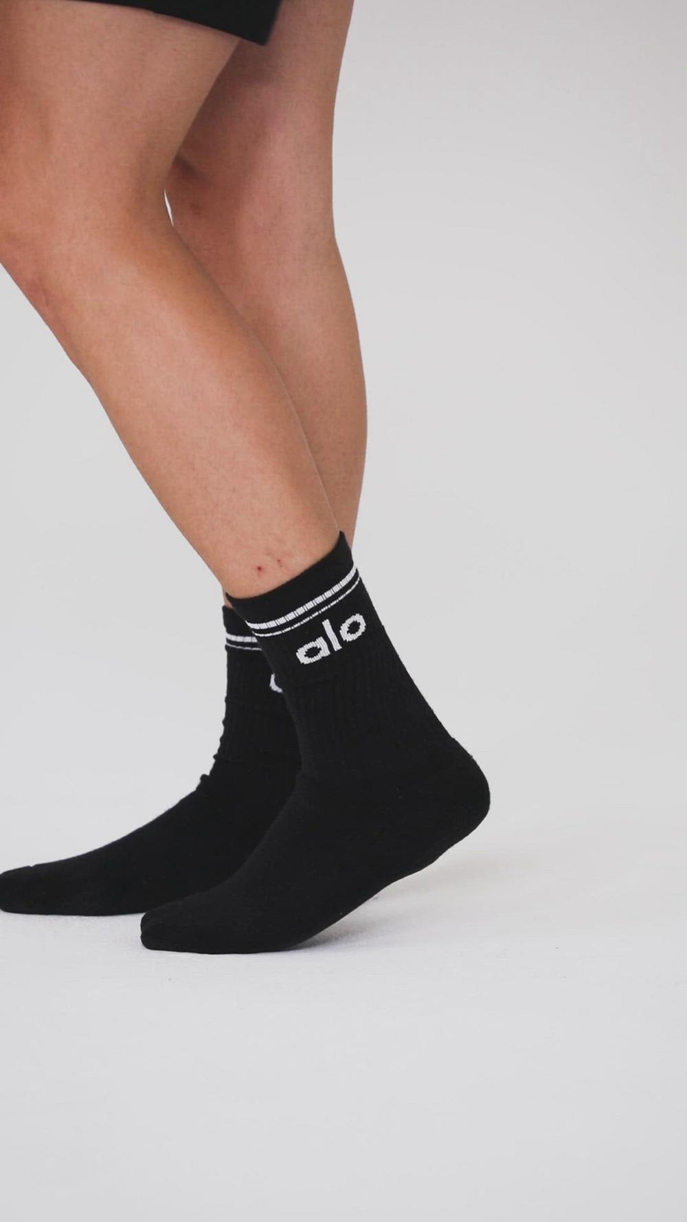 Alo Yoga Unisex Throwback Uomo Sock Grigie Nere | Italia  GHL-146937