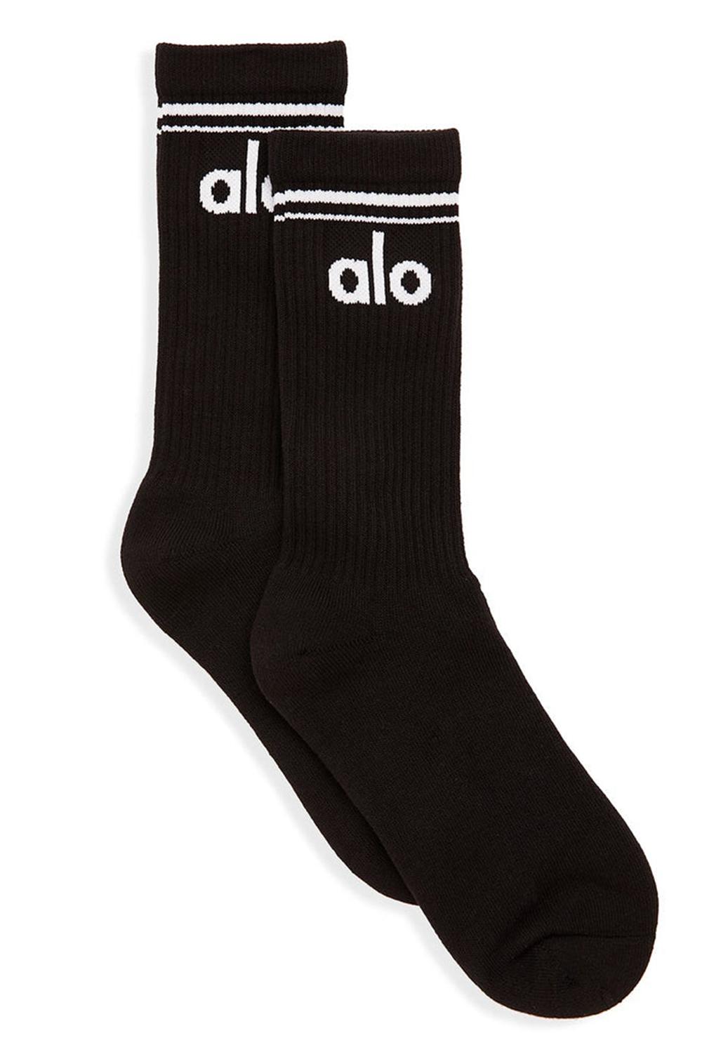Alo Yoga Unisex Throwback Uomo Sock Nere Bianche | Italia  VCS-316905