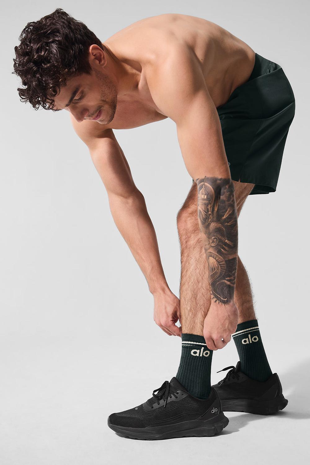 Alo Yoga Unisex Throwback Uomo Sock Verdi | Italia  WHT-604197