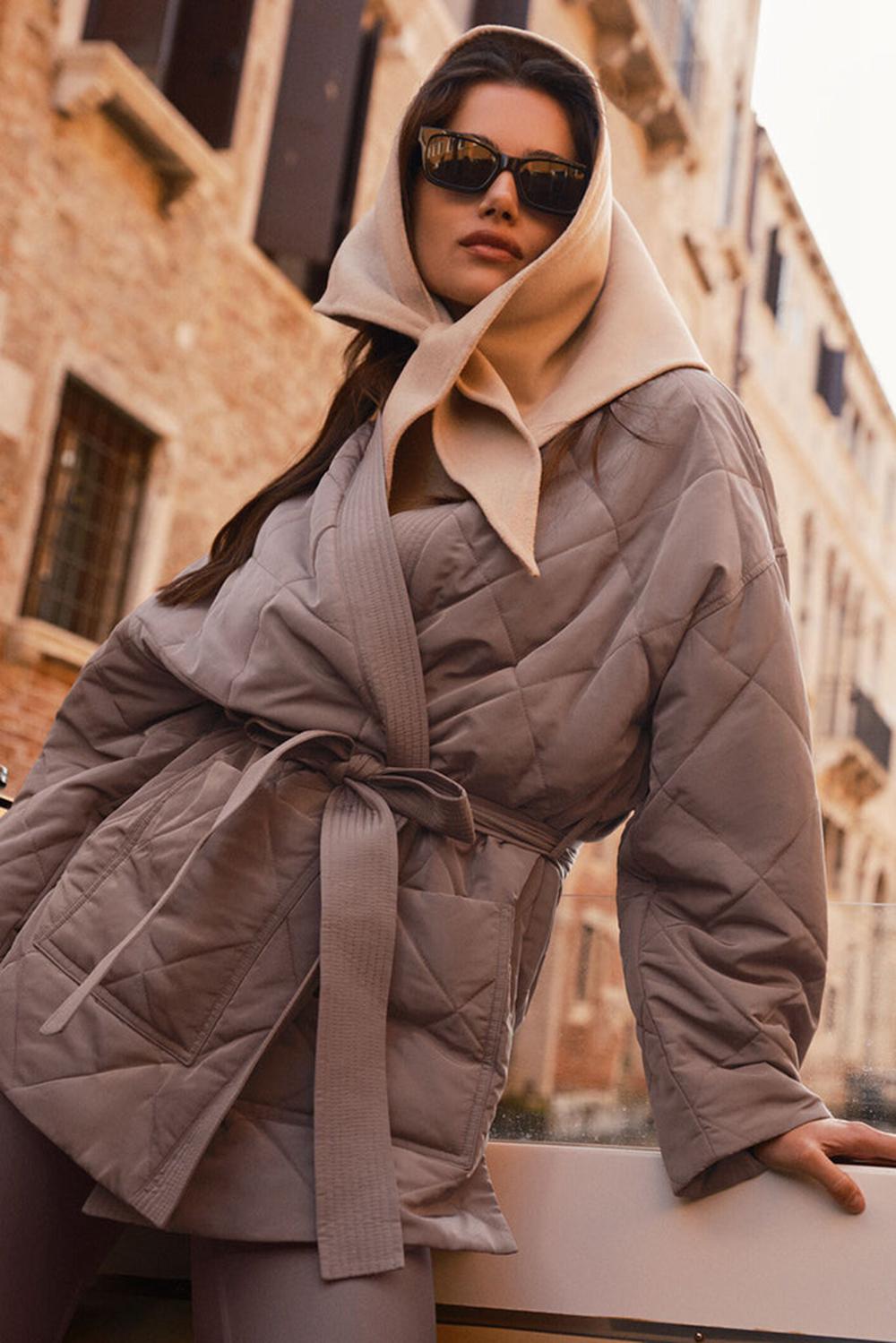 Alo Yoga Urbanite Wrap Donna Giacca Puffer Mushroom | Italia  TSO-502967