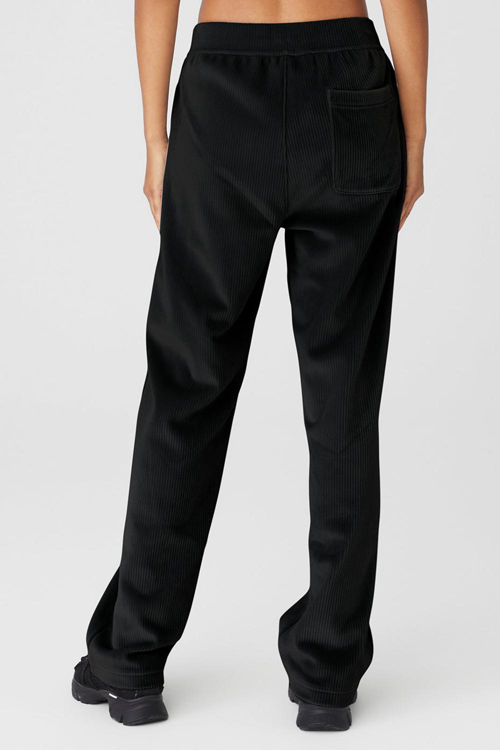 Alo Yoga Velour Baller Donna Pant Nere | Italia  MGS-527068