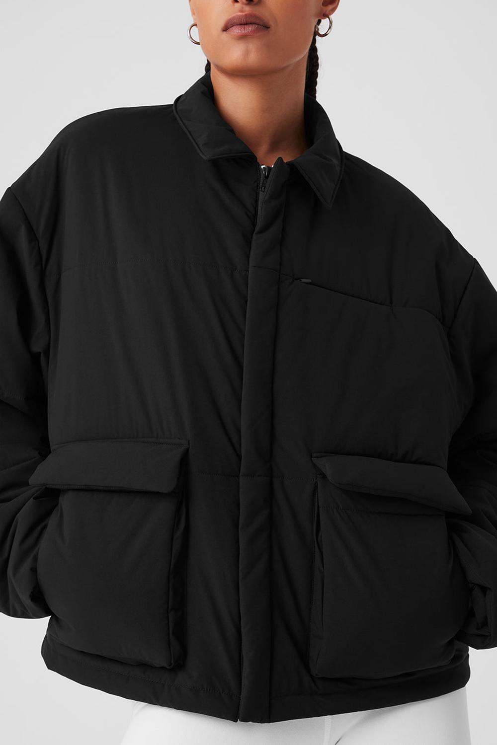 Alo Yoga Voyage Utility Cargo Donna Giacca Nere | Italia  TYX-563174
