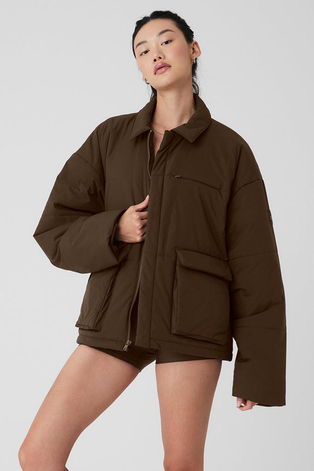 Alo Yoga Voyage Utility Cargo Donna Giacca Espresso | Italia  CJX-312845