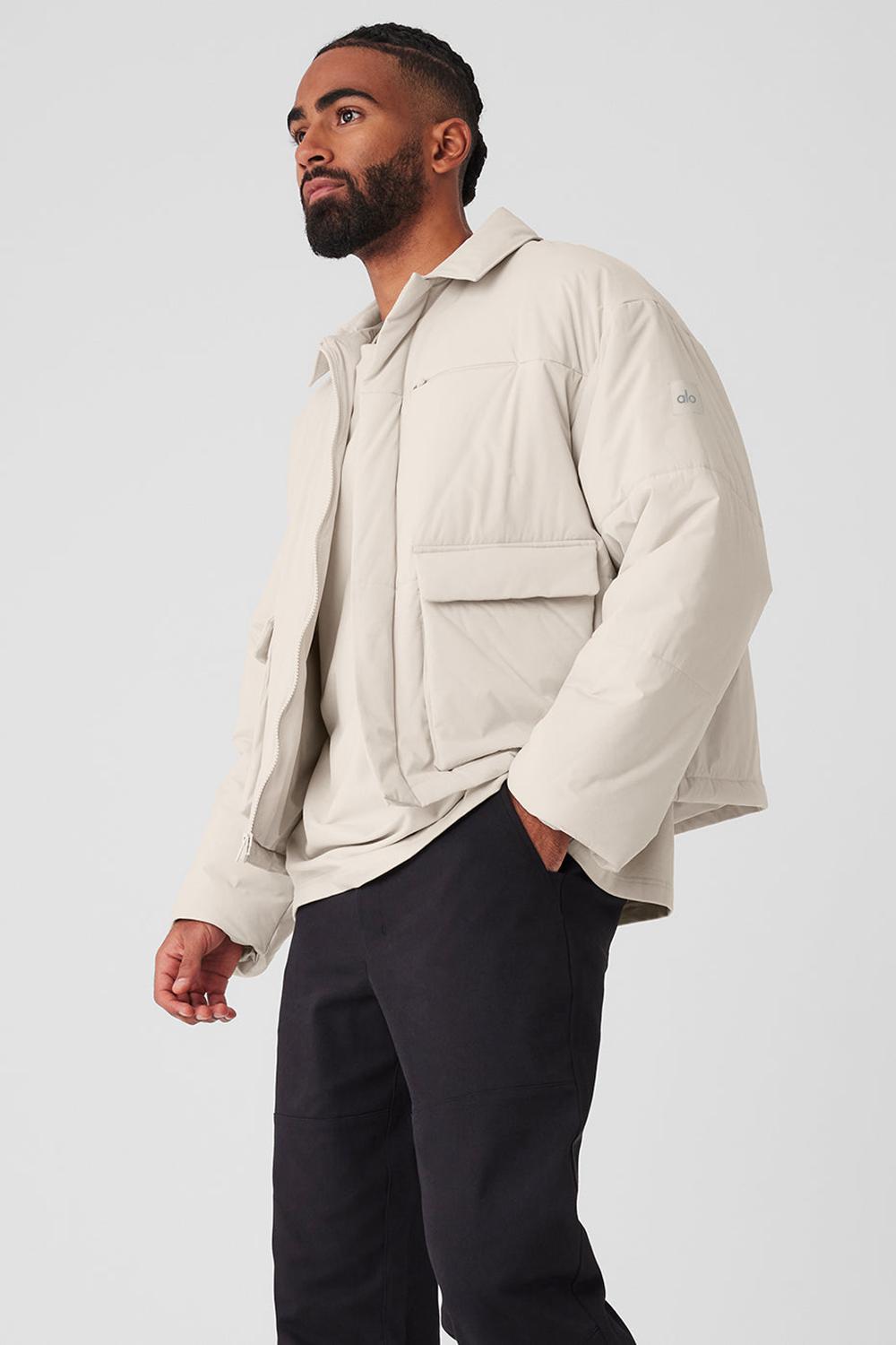 Alo Yoga Voyage Utility Cargo Uomo Giacca Bone | Italia  ZOD-083169