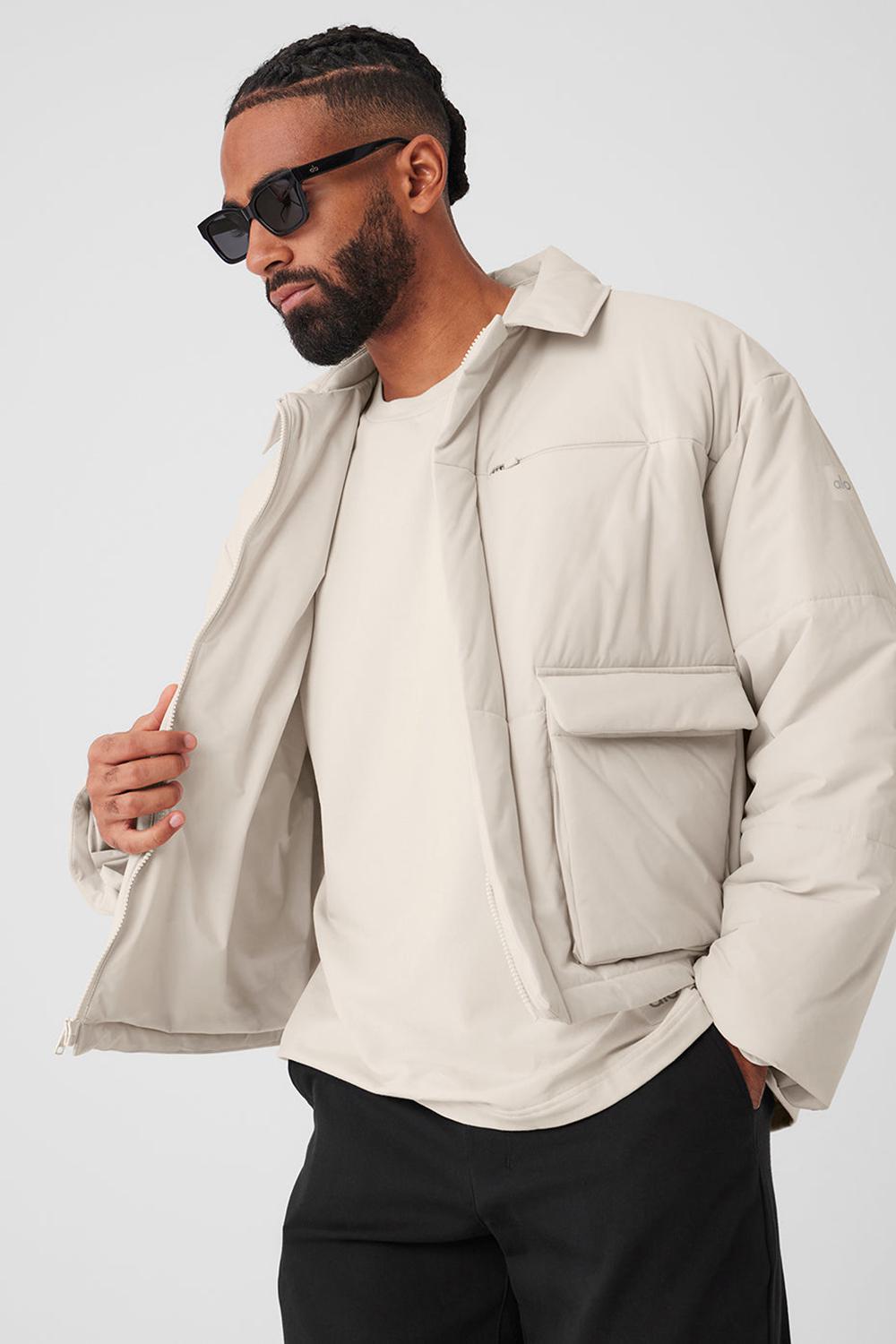 Alo Yoga Voyage Utility Cargo Uomo Giacca Bone | Italia  ZOD-083169