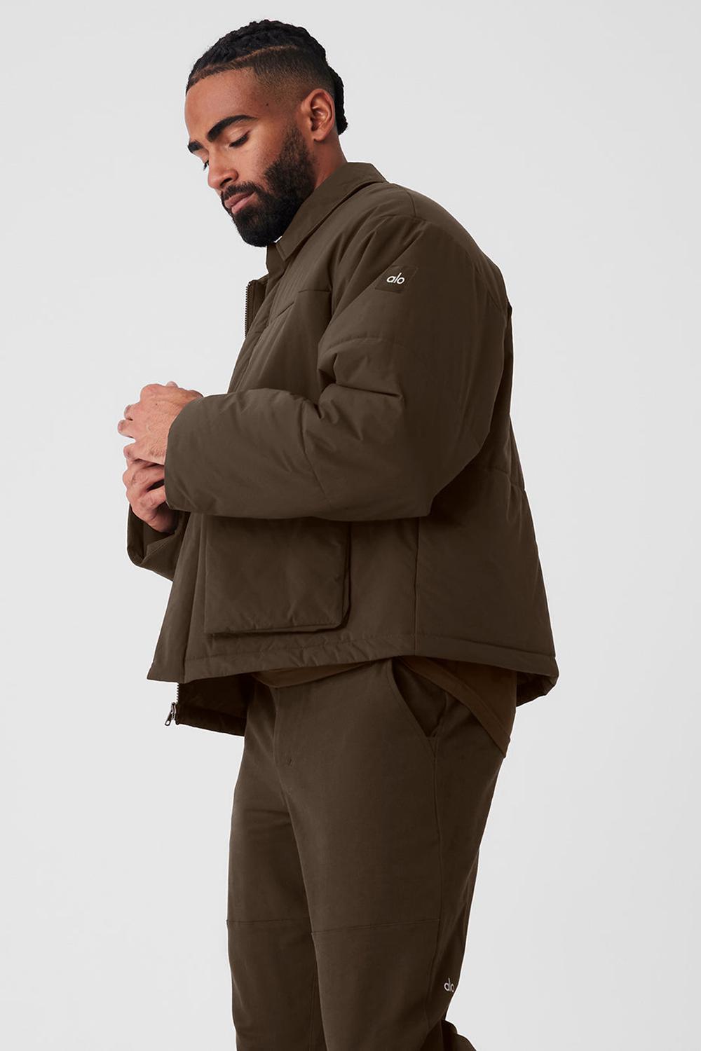 Alo Yoga Voyage Utility Cargo Uomo Giacca Espresso | Italia  PNY-814729
