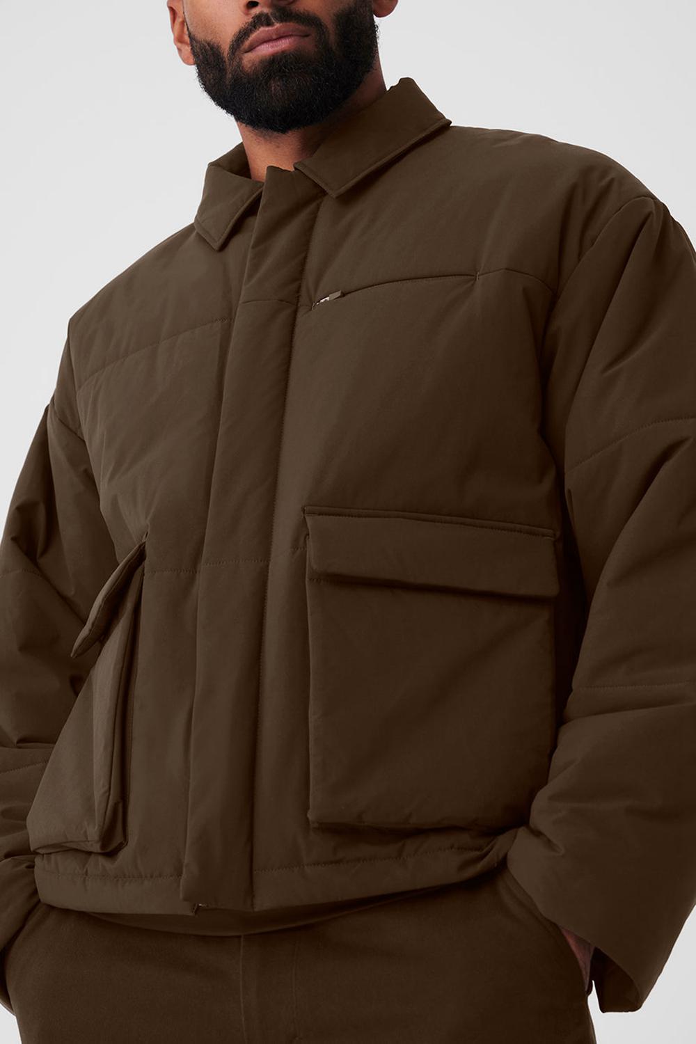 Alo Yoga Voyage Utility Cargo Uomo Giacca Espresso | Italia  PNY-814729