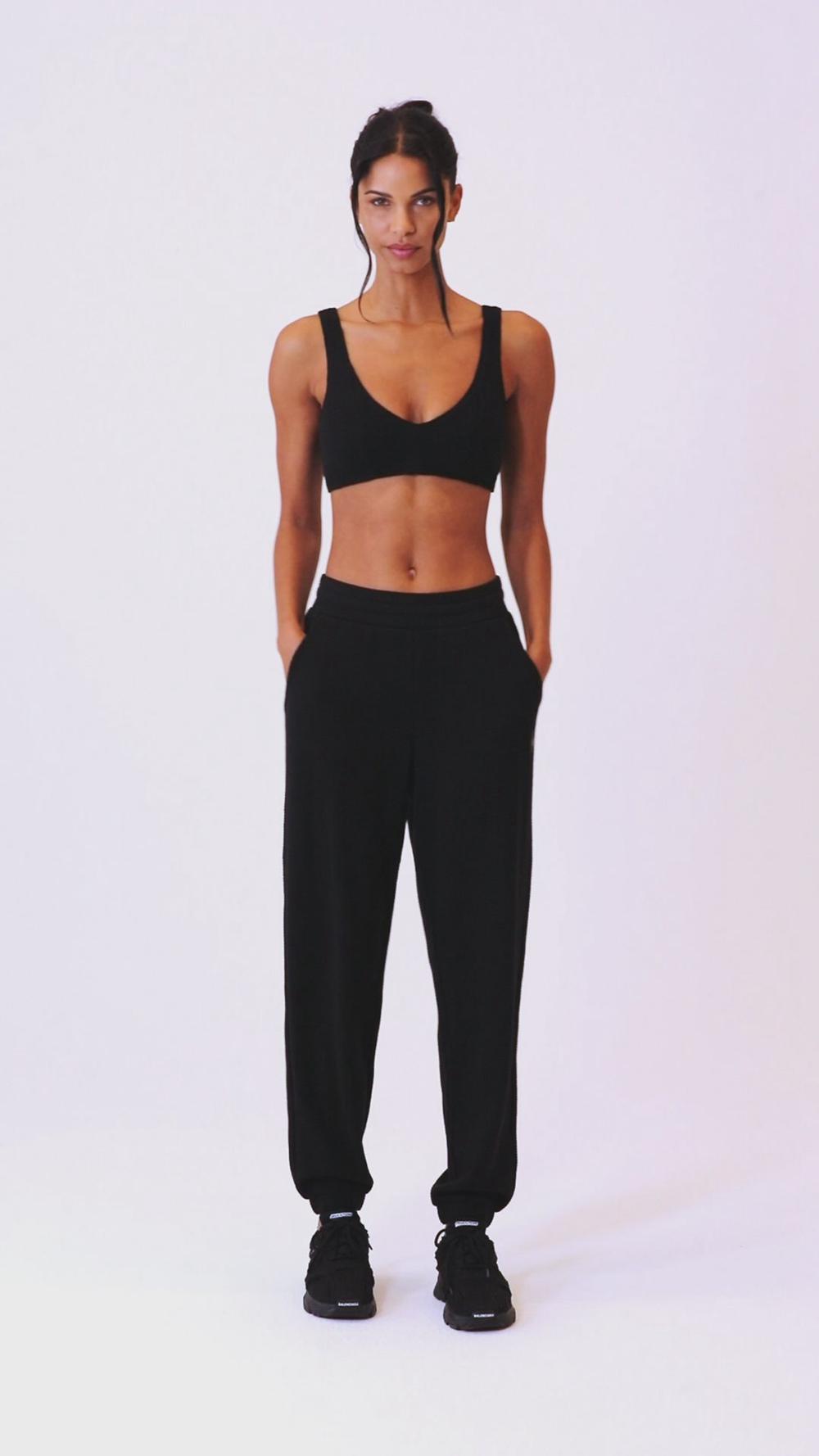 Alo Yoga Waffle Weekend Escape Donna Reggiseno Nere | Italia  JZB-104823