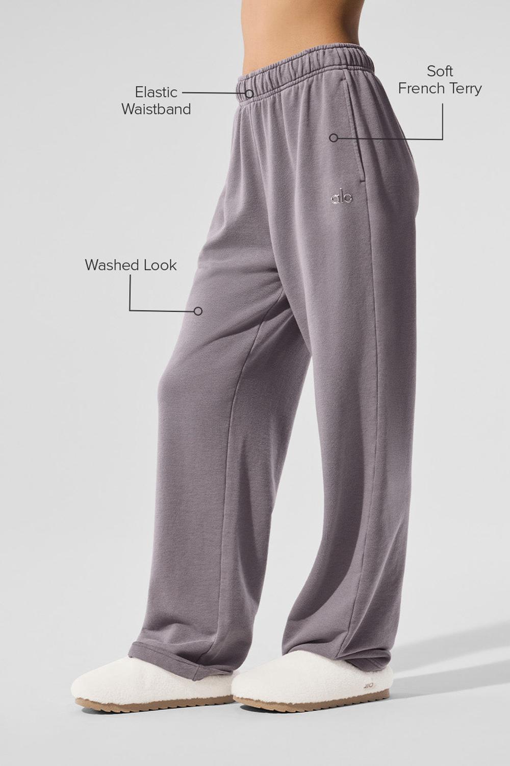 Alo Yoga Washed Accolade Straight Leg Donna Sweatpant Grigie Lavaggio | Italia  FWO-271386