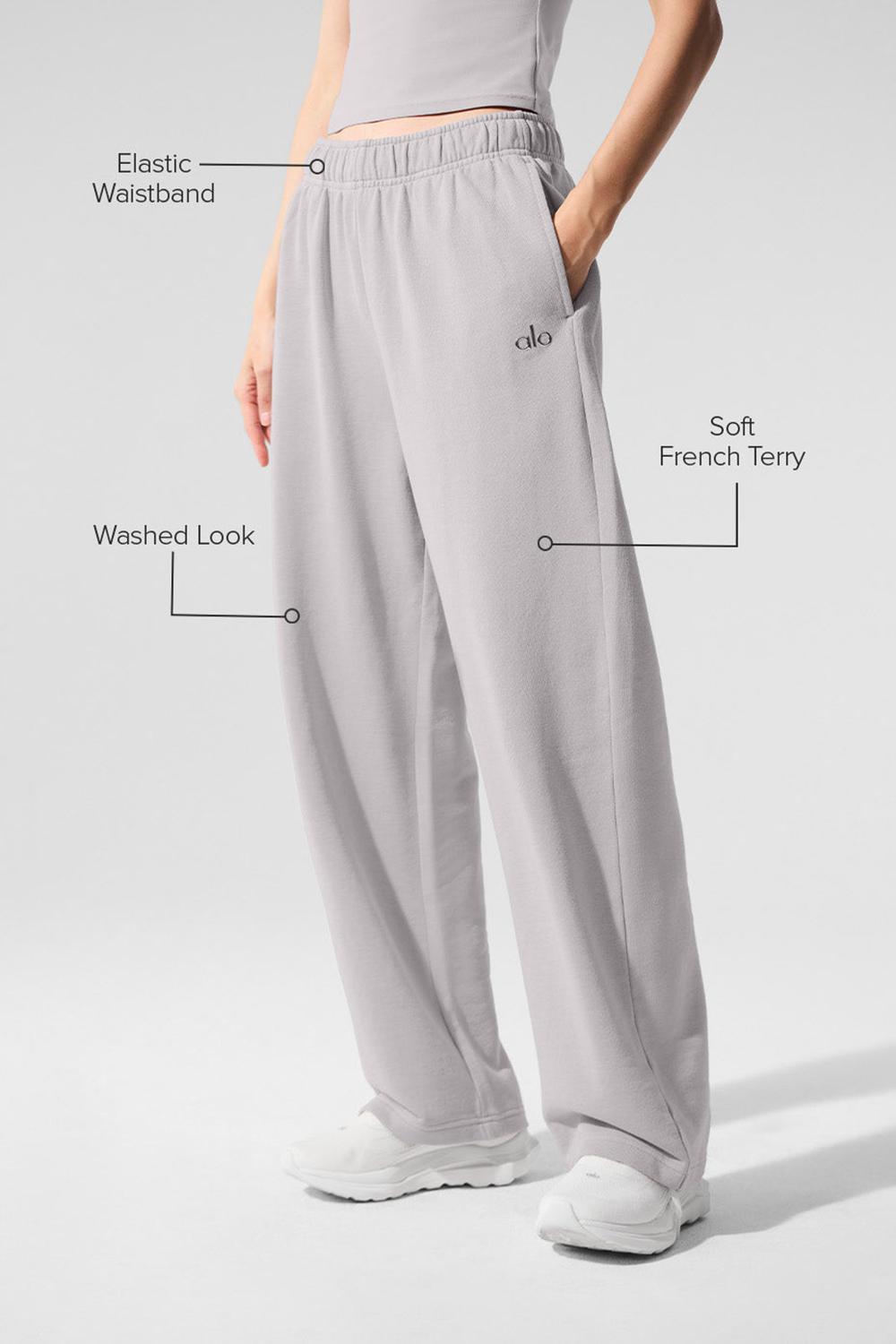 Alo Yoga Washed Accolade Straight Leg Donna Sweatpant Grigie Lavaggio | Italia  RJY-376804