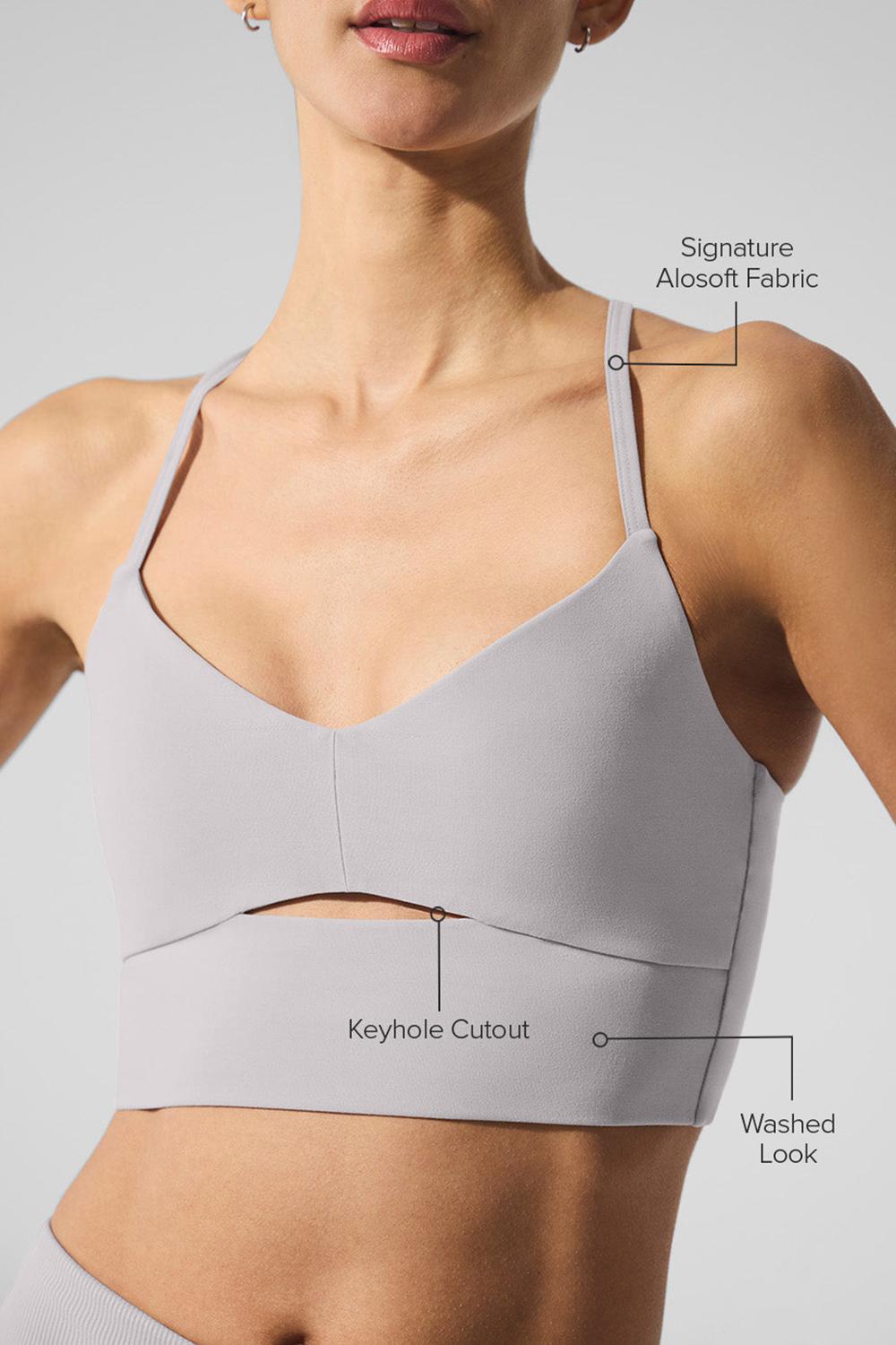 Alo Yoga Washed Alosoft Highlight Donna Reggiseno Grigie Lavaggio | Italia  YLI-328754