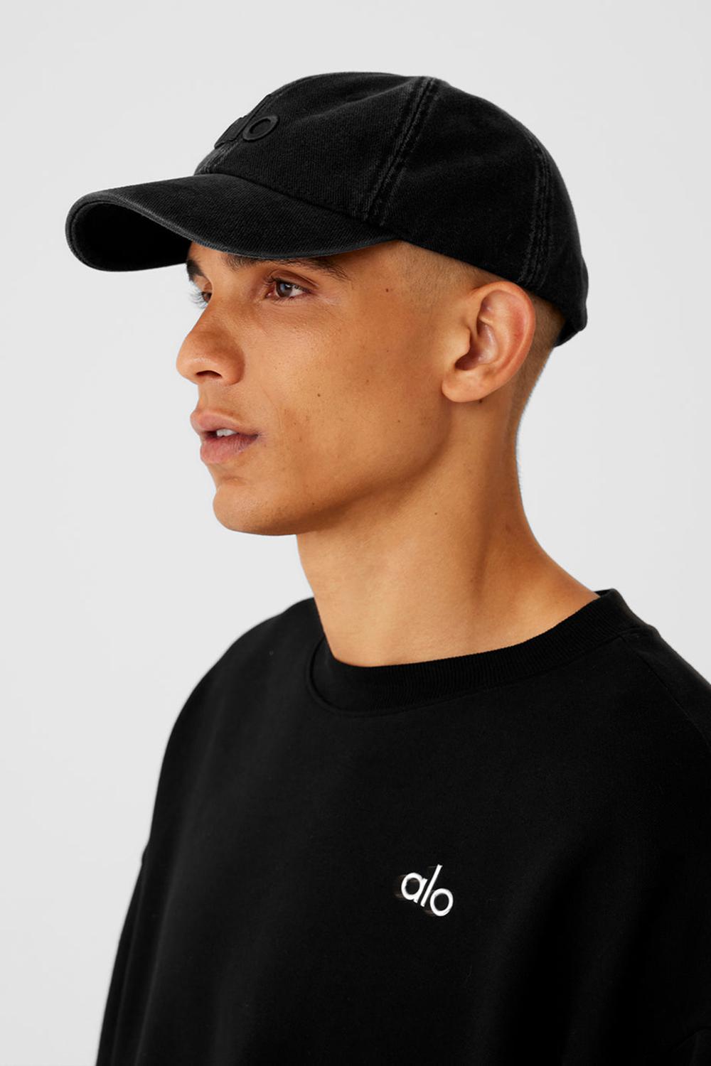 Alo Yoga Washed Off-Duty Uomo Cappellino Nere | Italia  QMB-219643