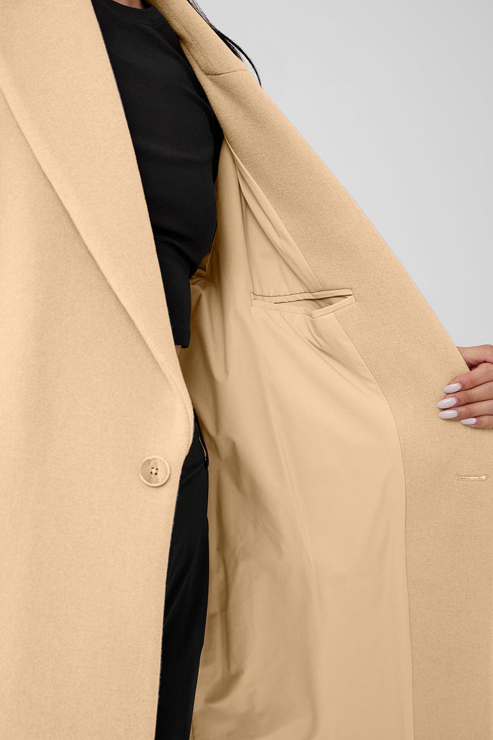 Alo Yoga Wool Gameday Donna Overcoat Camel | Italia  FRO-472680