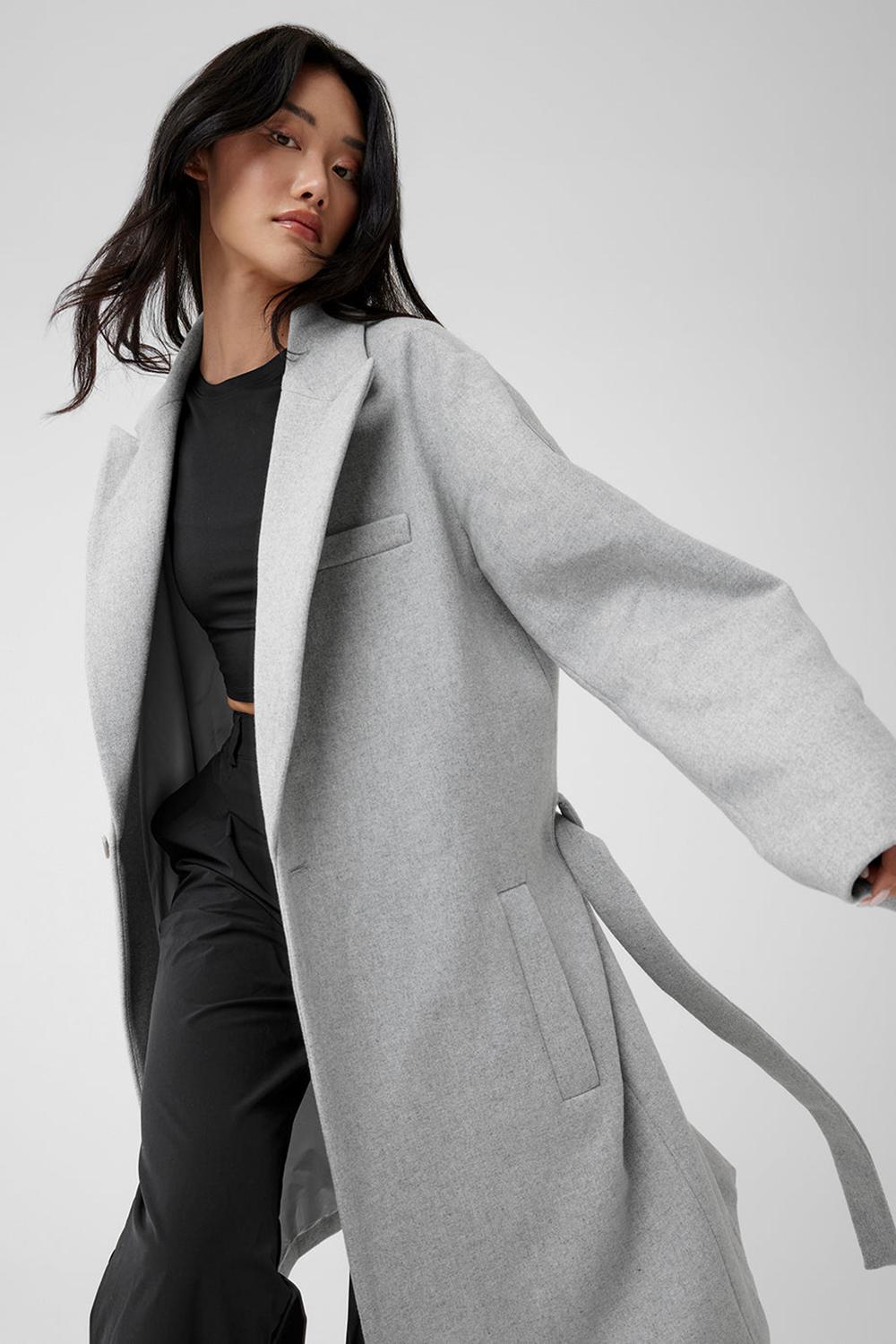 Alo Yoga Wool Gameday Donna Overcoat Grigie | Italia  WOR-905743