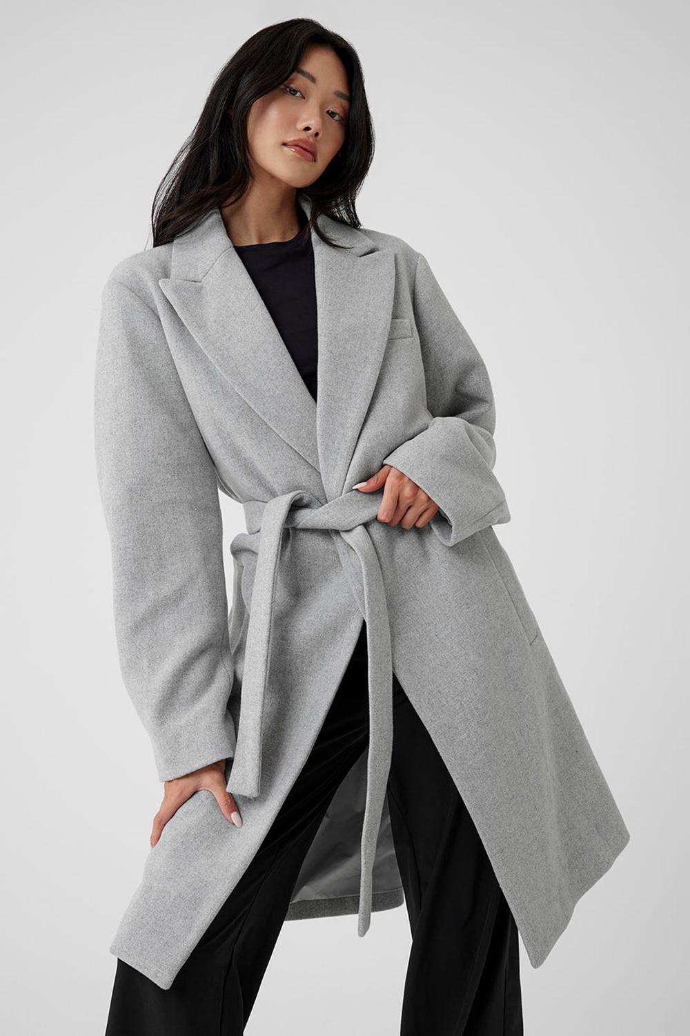 Alo Yoga Wool Gameday Donna Overcoat Grigie | Italia  WOR-905743