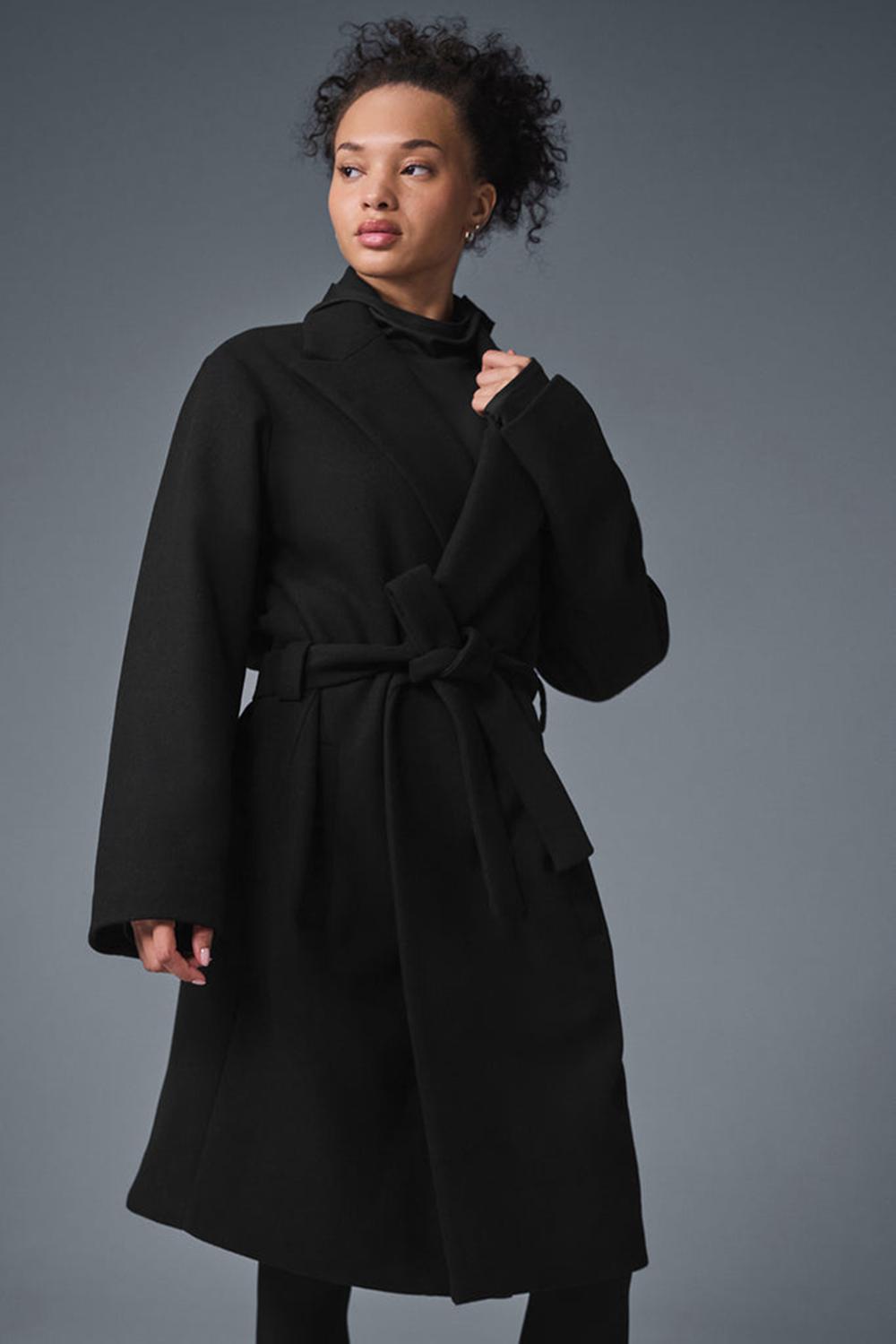 Alo Yoga Wool Gameday Donna Overcoat Nere | Italia  JFM-507493