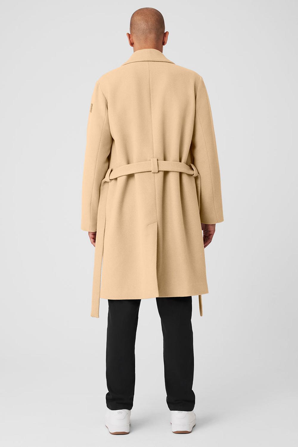 Alo Yoga Wool Gameday Uomo Overcoat Camel | Italia  SOF-620754