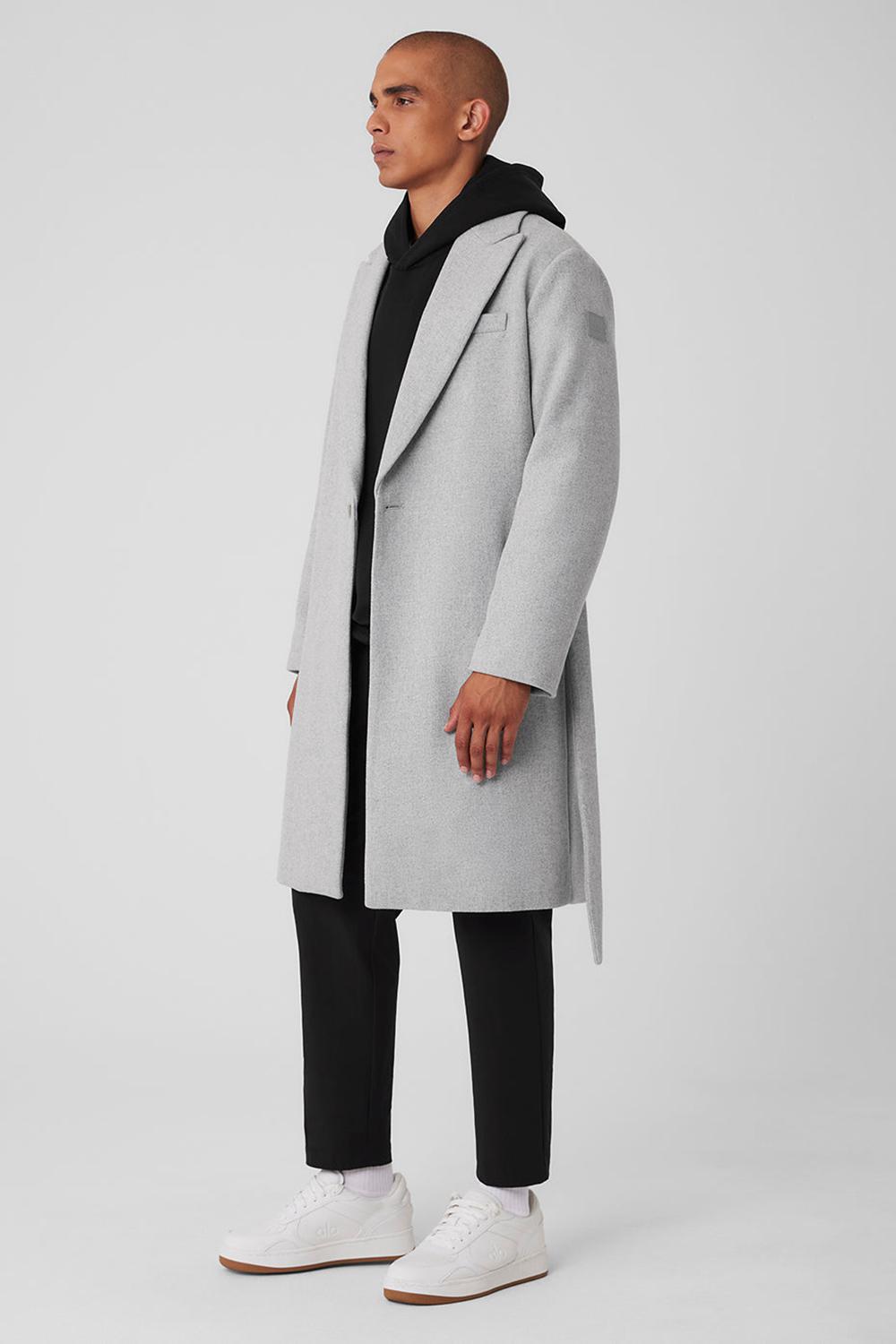 Alo Yoga Wool Gameday Uomo Overcoat Grigie | Italia  UYJ-158942