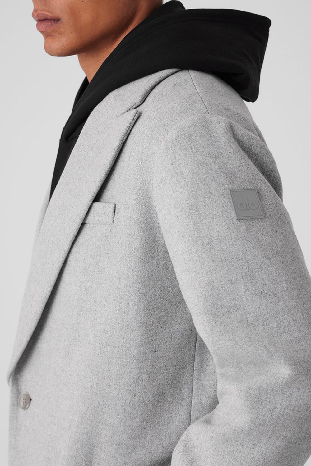 Alo Yoga Wool Gameday Uomo Overcoat Grigie | Italia  UYJ-158942
