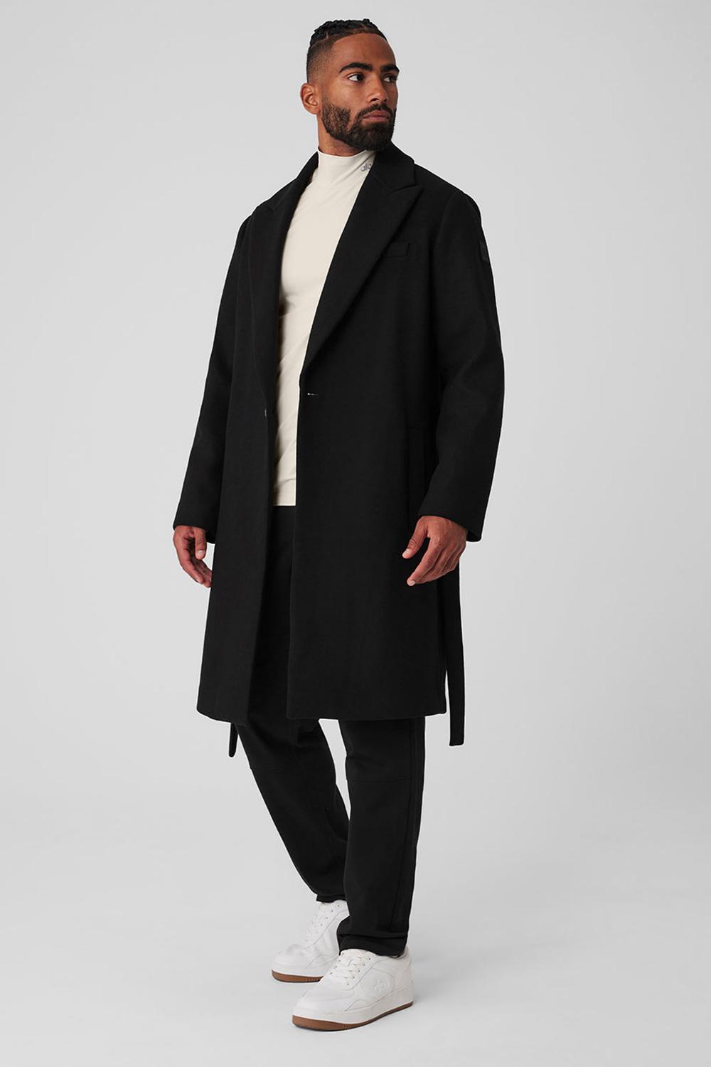 Alo Yoga Wool Gameday Uomo Overcoat Nere | Italia  MIU-736518