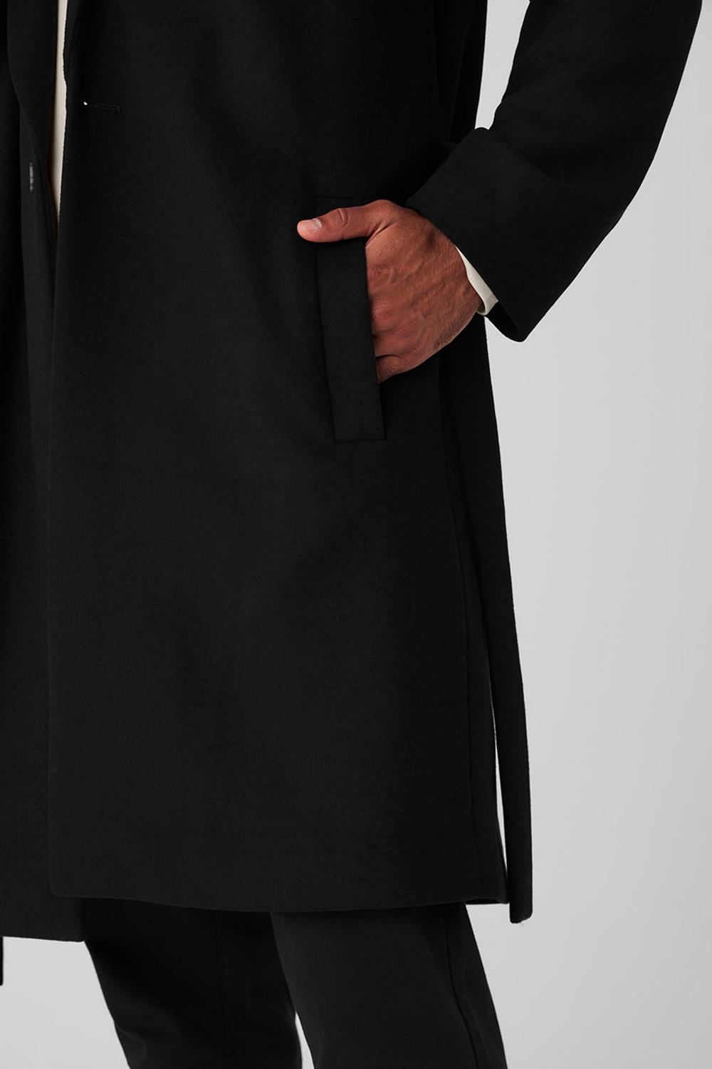 Alo Yoga Wool Gameday Uomo Overcoat Nere | Italia  MIU-736518