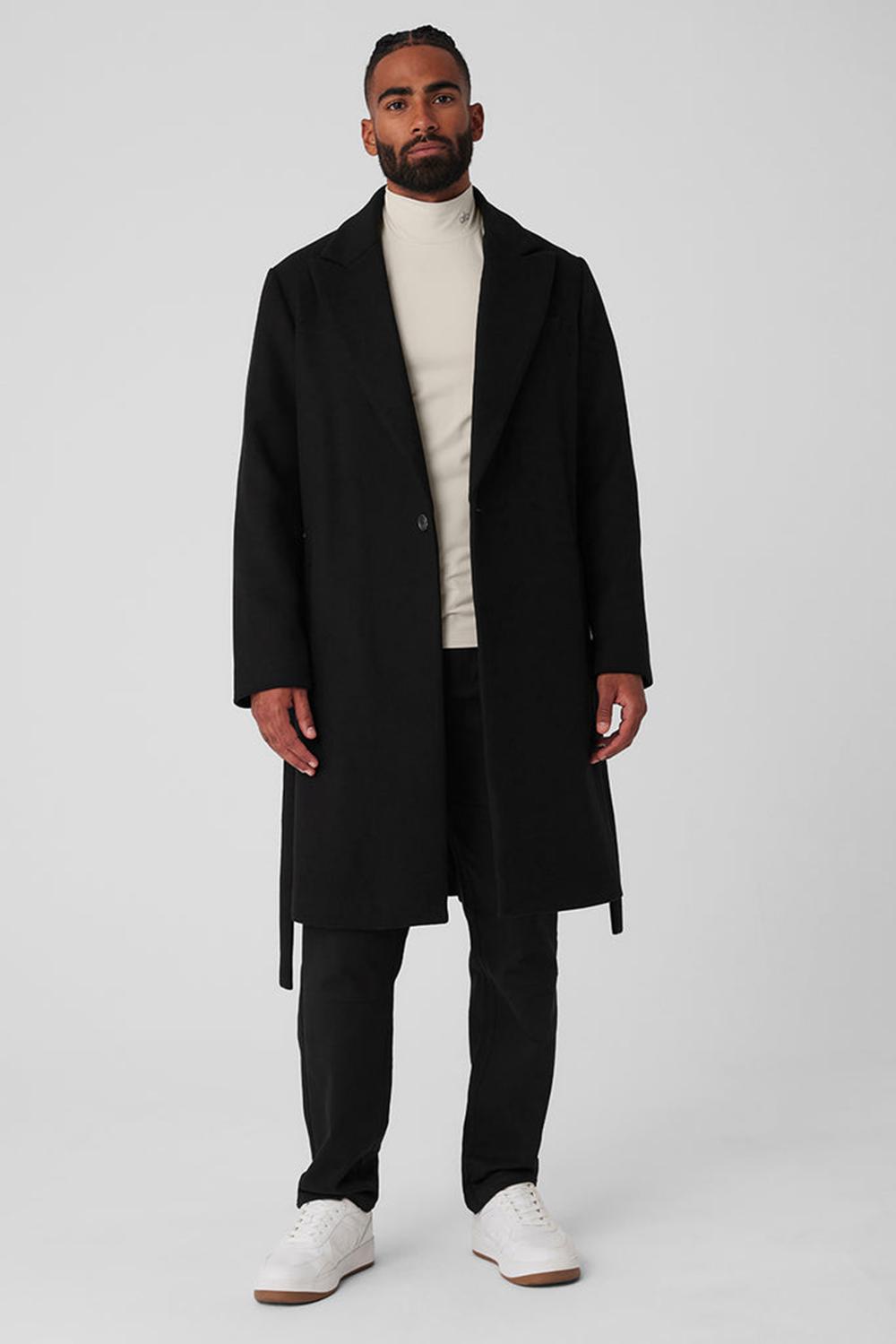 Alo Yoga Wool Gameday Uomo Overcoat Nere | Italia  MIU-736518