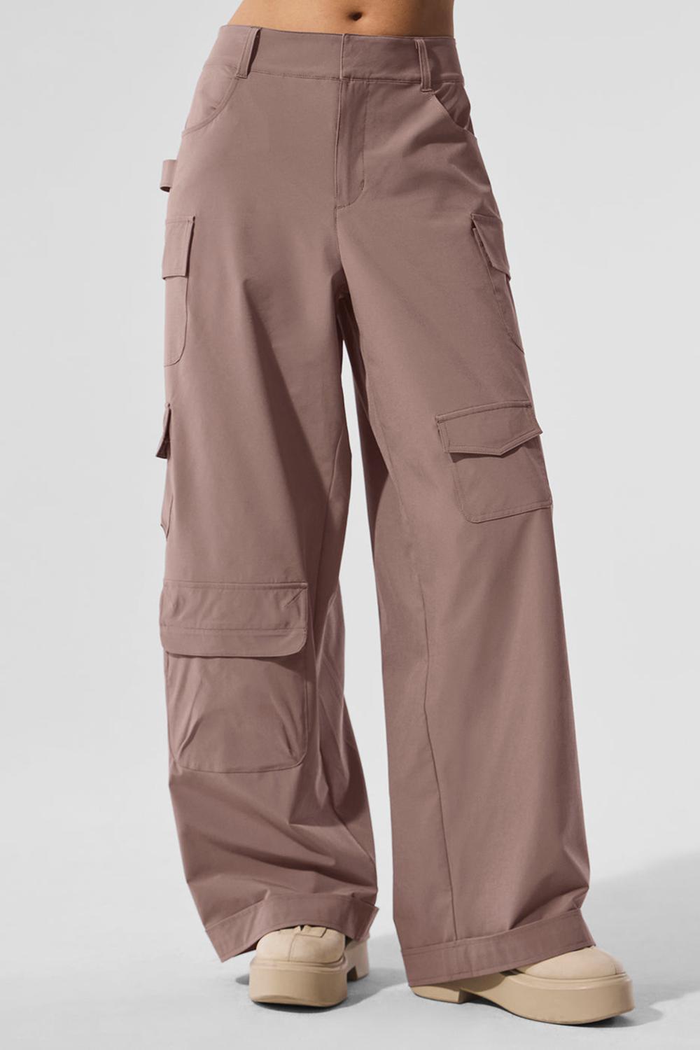 Alo Yoga Workwear Cargo Donna Pant Mushroom | Italia  GHE-278910