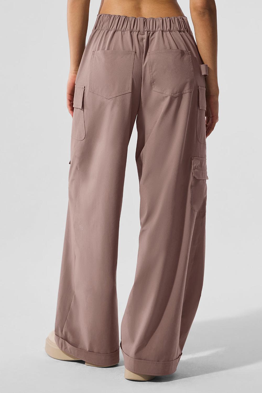 Alo Yoga Workwear Cargo Donna Pant Mushroom | Italia  GHE-278910