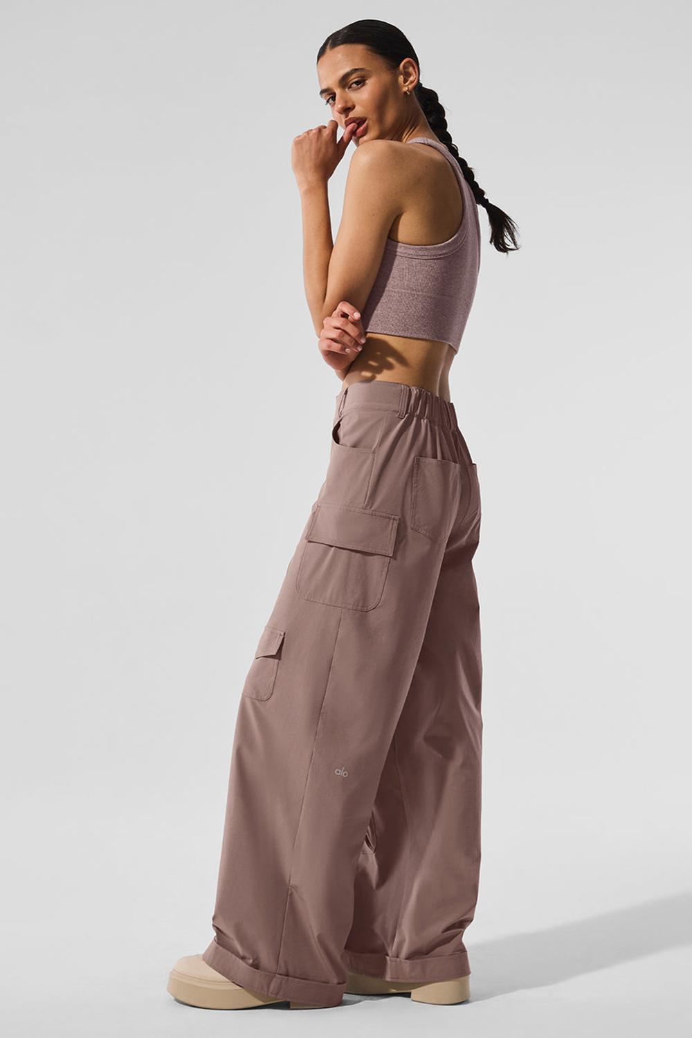 Alo Yoga Workwear Cargo Donna Pant Mushroom | Italia  GHE-278910