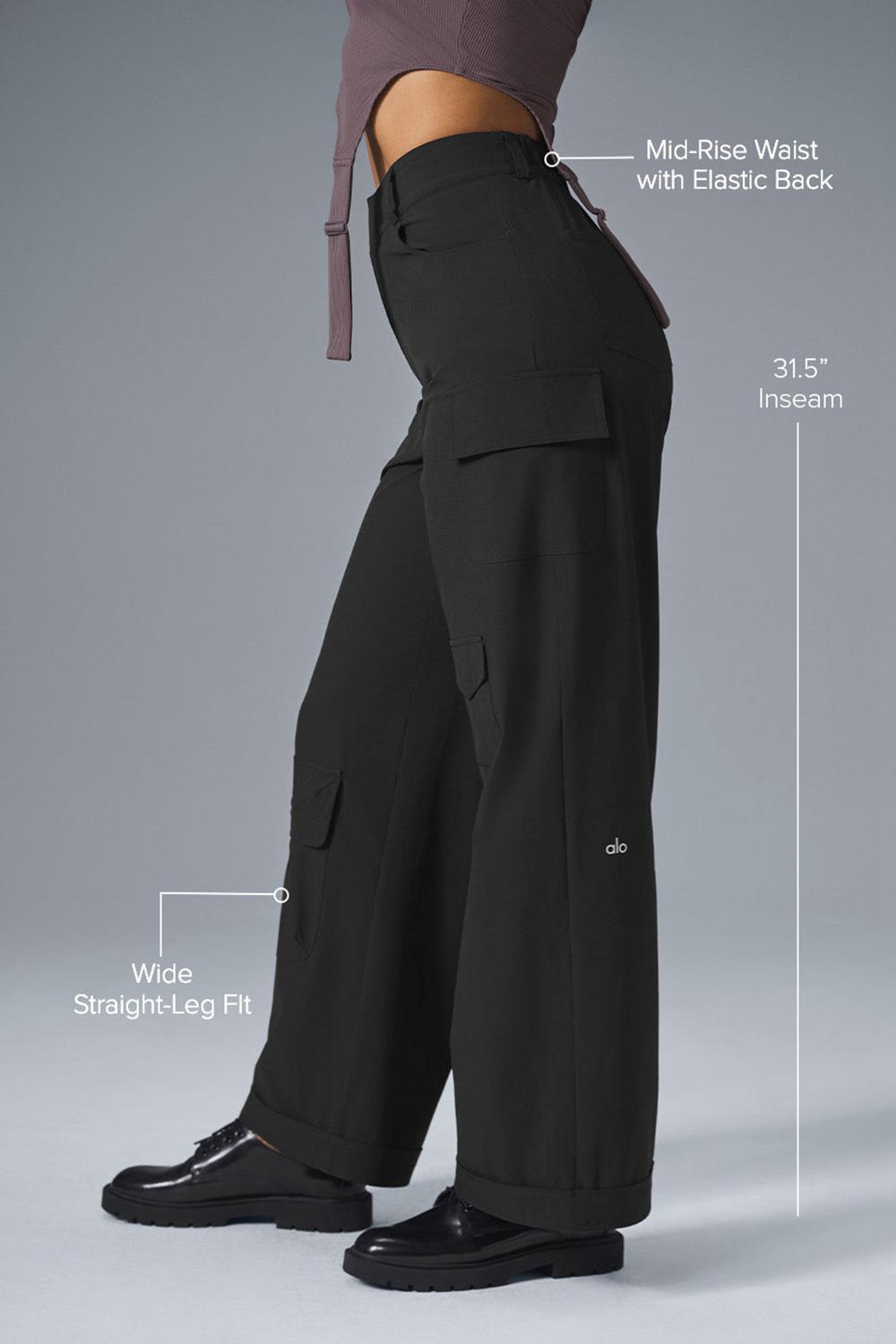 Alo Yoga Workwear Cargo Donna Pant Nere | Italia  OCL-047326