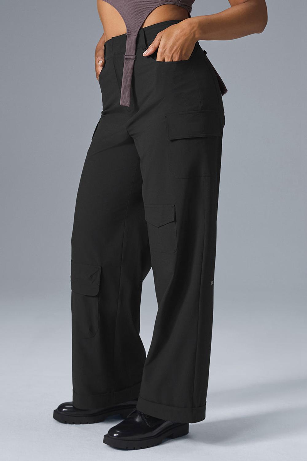 Alo Yoga Workwear Cargo Donna Pant Nere | Italia  OCL-047326