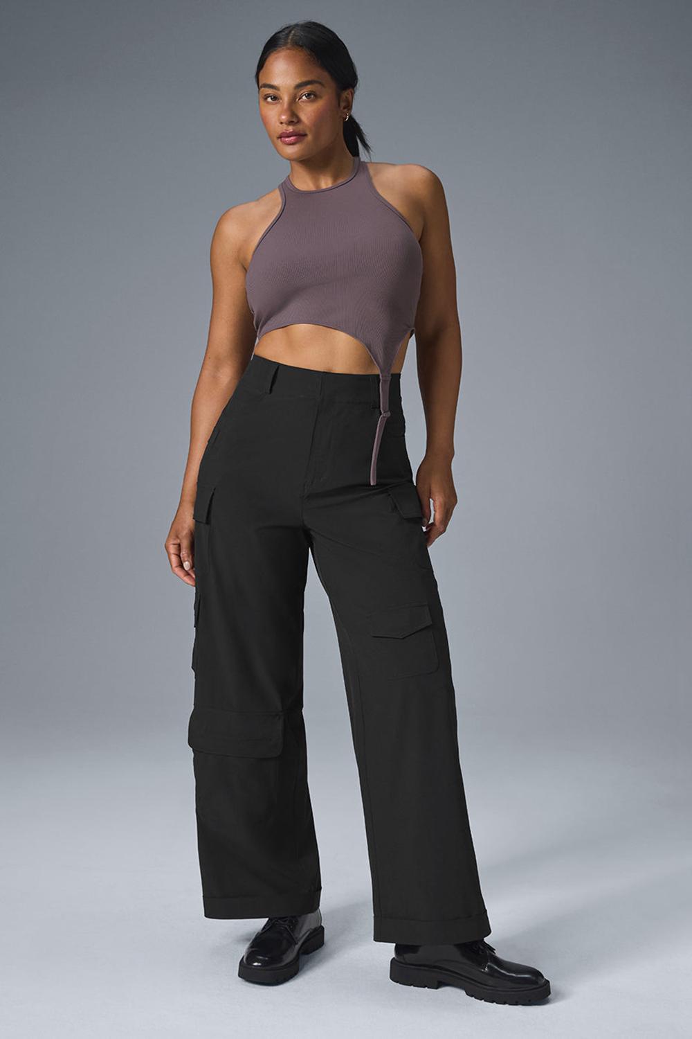 Alo Yoga Workwear Cargo Donna Pant Nere | Italia  OCL-047326