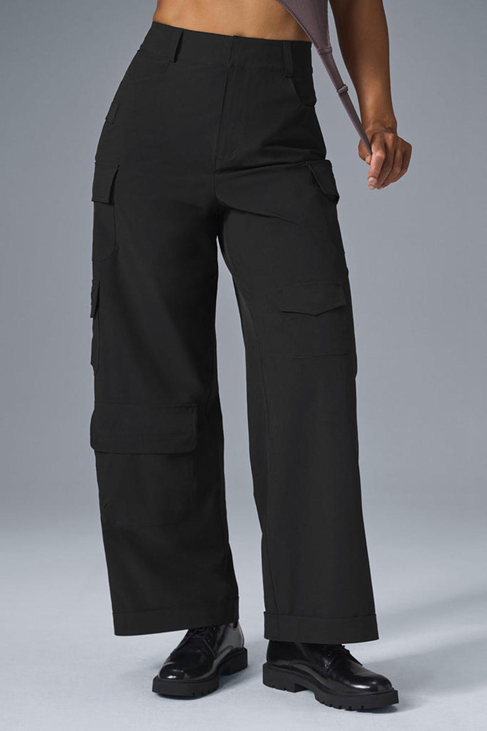 Alo Yoga Workwear Cargo Donna Pant Nere | Italia  OCL-047326